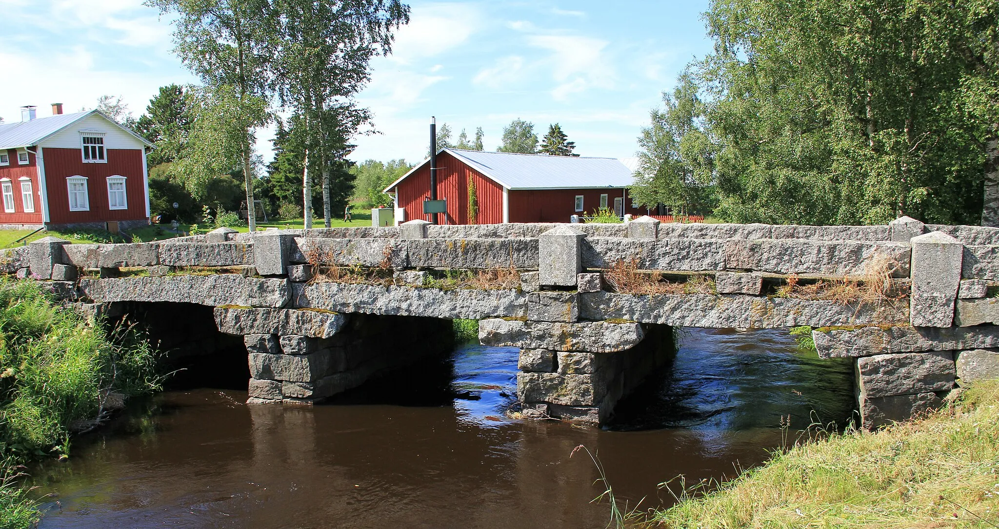 Photo showing: Harrström bridge, Harrström, Korsnäs, Finland. -Seen from southeast.