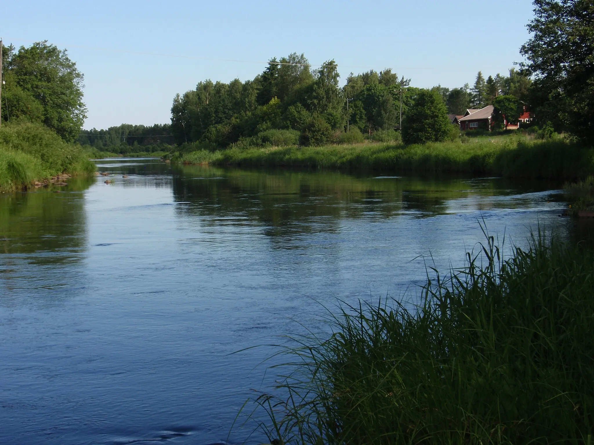 Photo showing: River Merikarvianjoki in Merikarvia municipality, Finland.