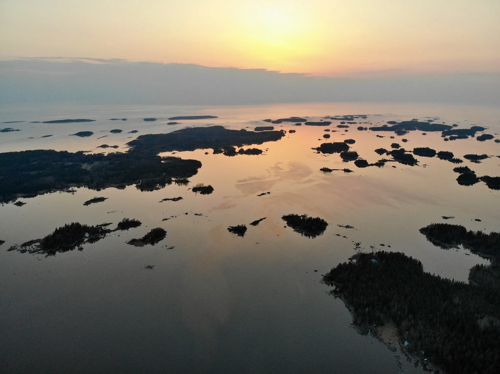 Photo showing: Aerial photograph of Pori archipelago.