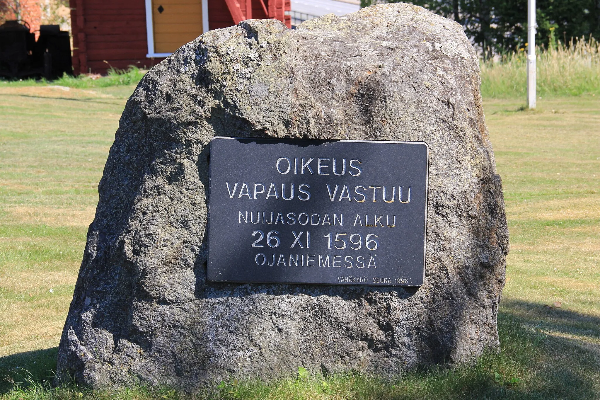 Photo showing: Memorial of Gudgel war 400 years, Vähäkyrö, Vaasa, Finland.