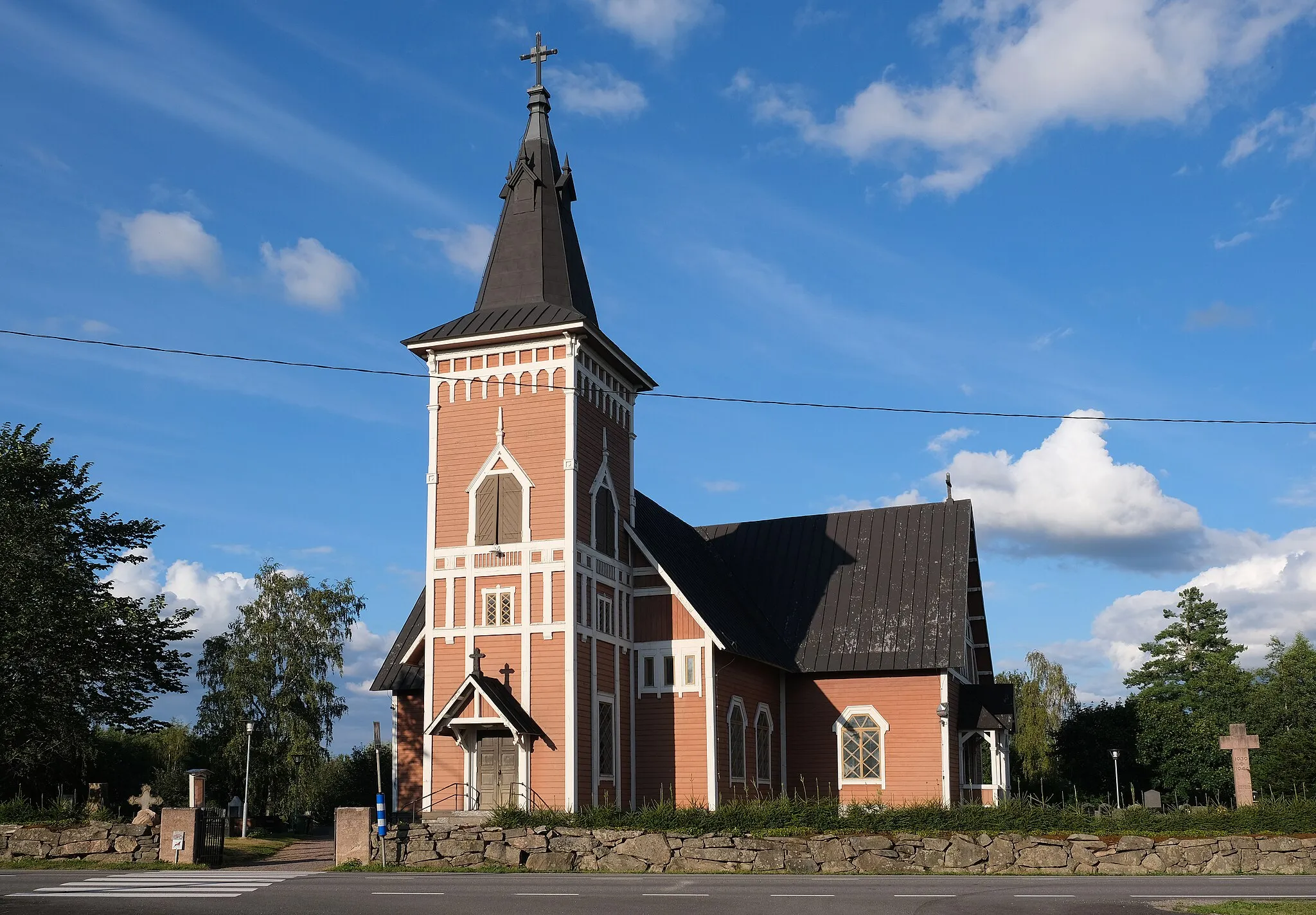 Photo showing: This is a photo of a monument in Finland identified by the ID 'Vampula Church' (Q18662688)