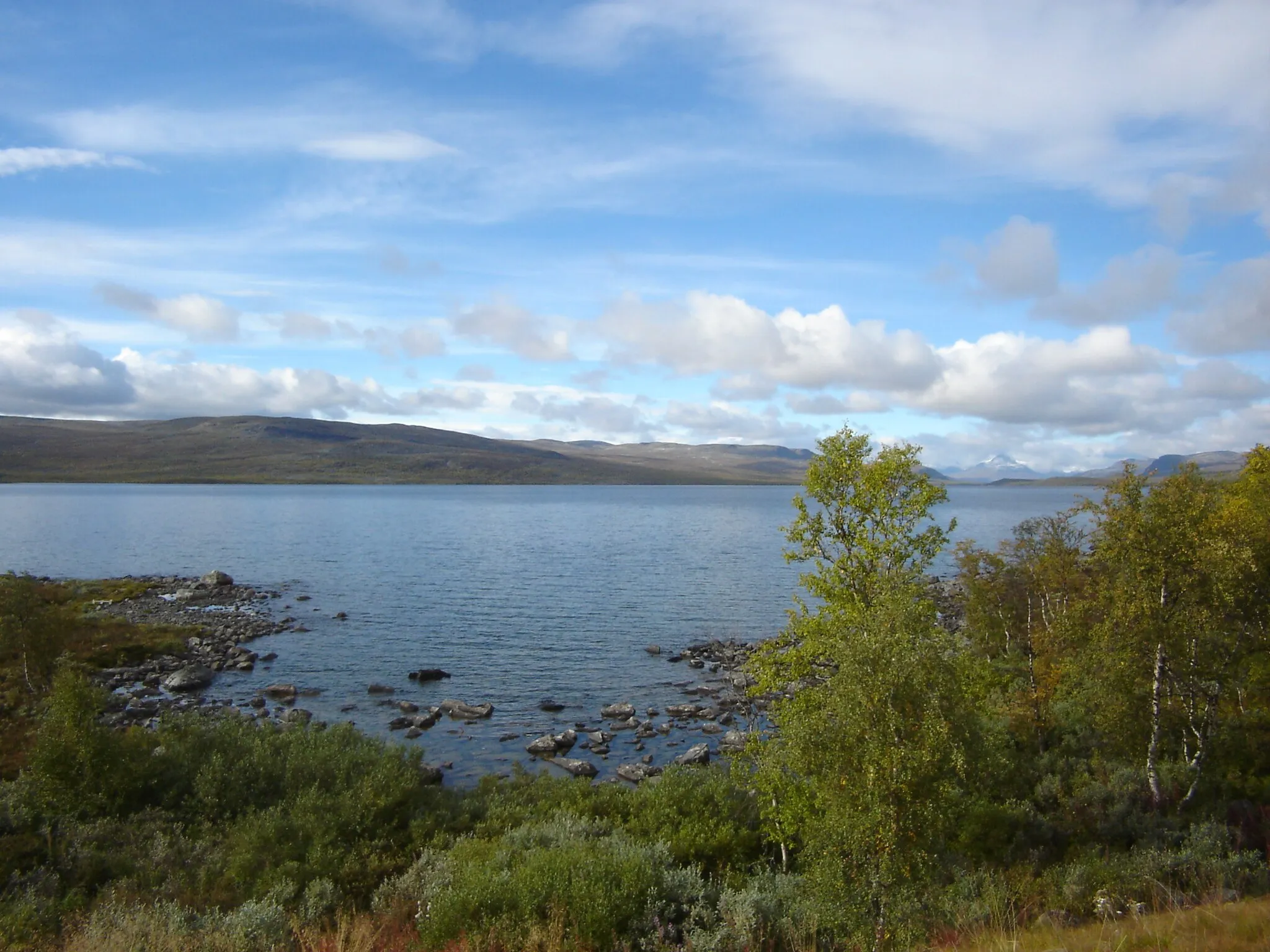 Photo showing: Lake Kilpisjärvi as seen from the Finnish side