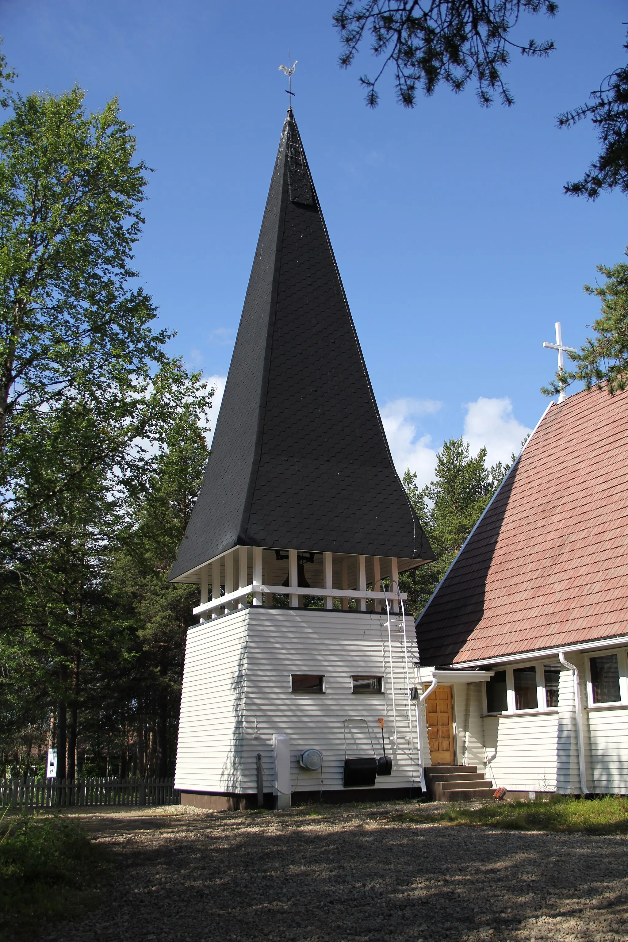 Photo showing: Inari church, Inari, Finland. -Bell tower