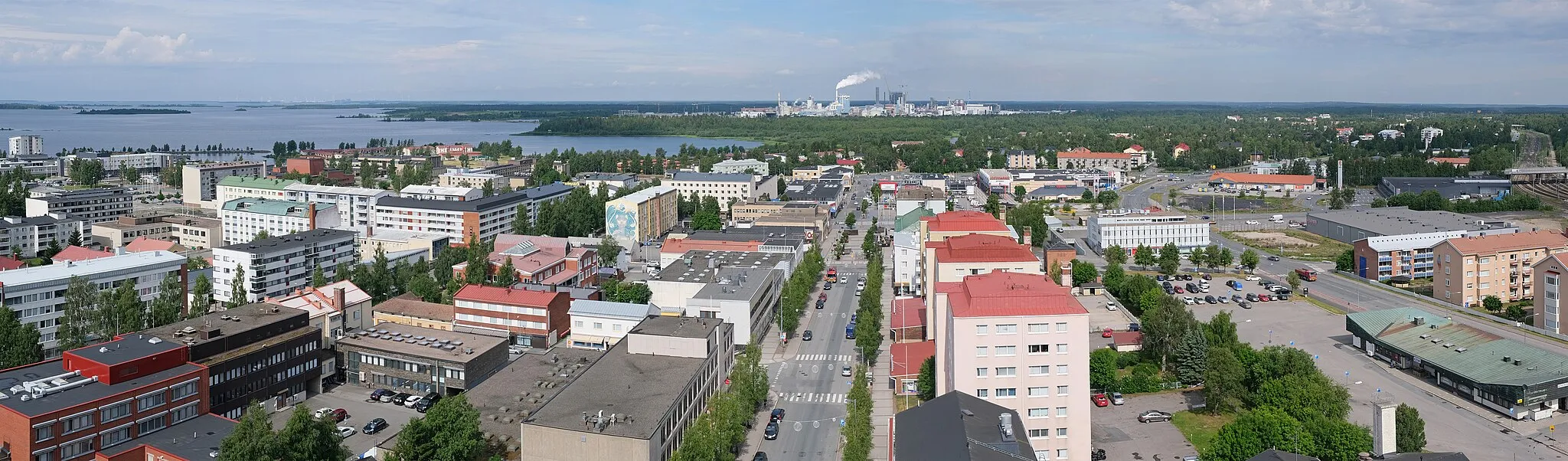 Photo showing: View of Kemi seen from Kemi City Hall.