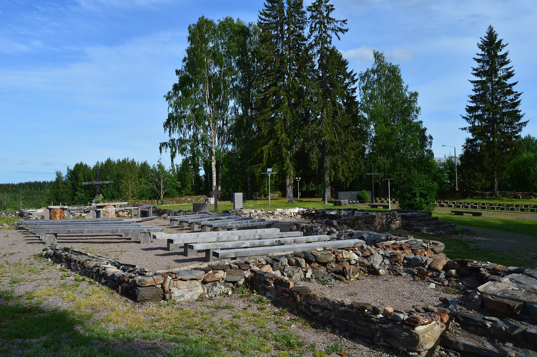 Photo showing: Kiihtelysvaaran kirkon rauniot