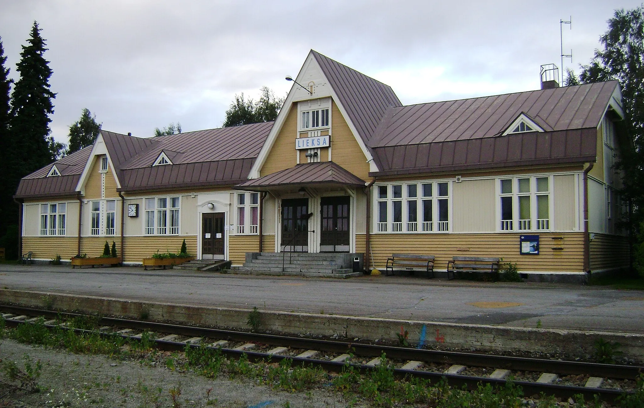 Photo showing: Lieksa railway station.