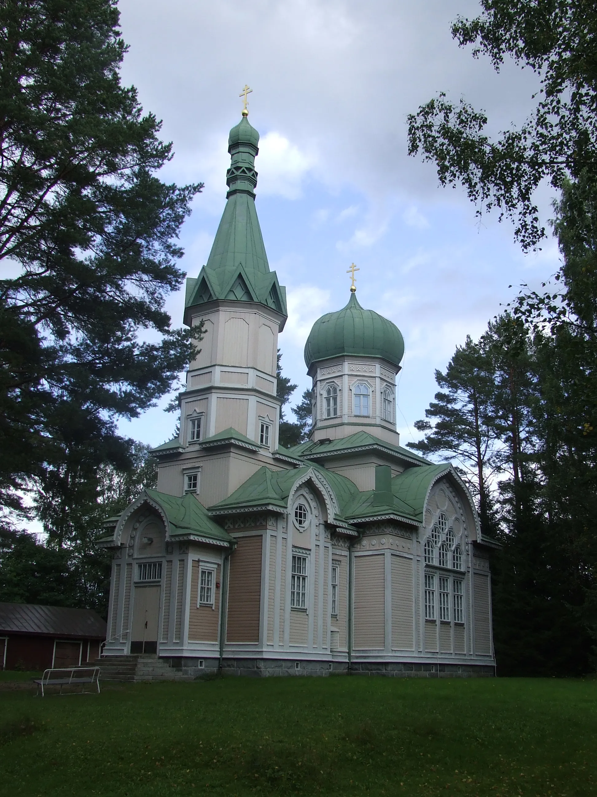 Photo showing: The orthodox Saint John the Baptist church in Polvijärvi, Finland.