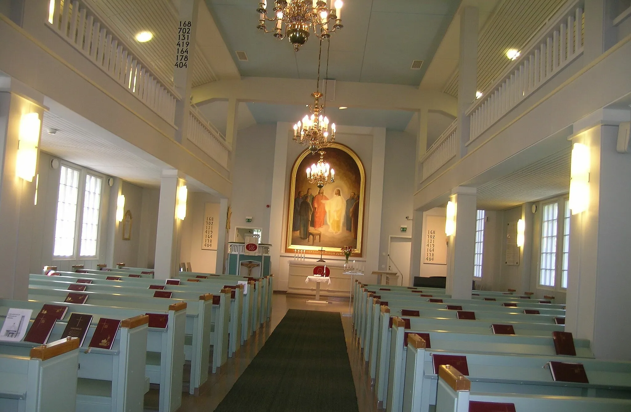 Photo showing: Interior of Punkaharju Church in Finland