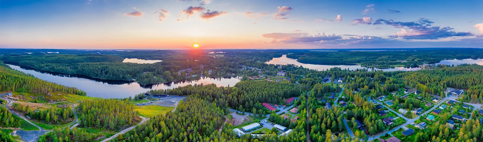 Photo showing: Aerial view from Rautalampi 20.06.2020