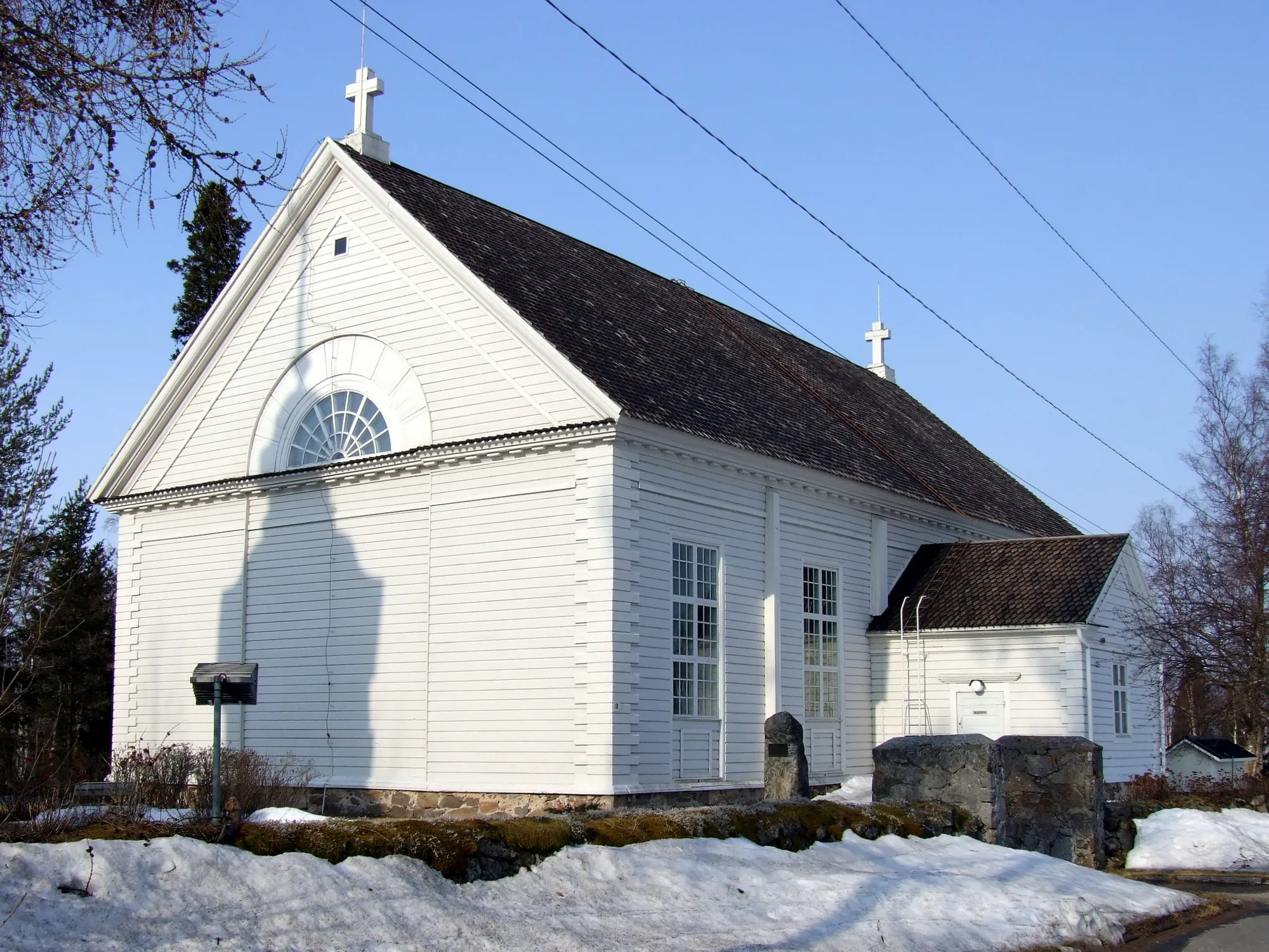 Photo showing: Simo church. Built in 1846. Designed by architect Ernst Bernhard Lohrmann