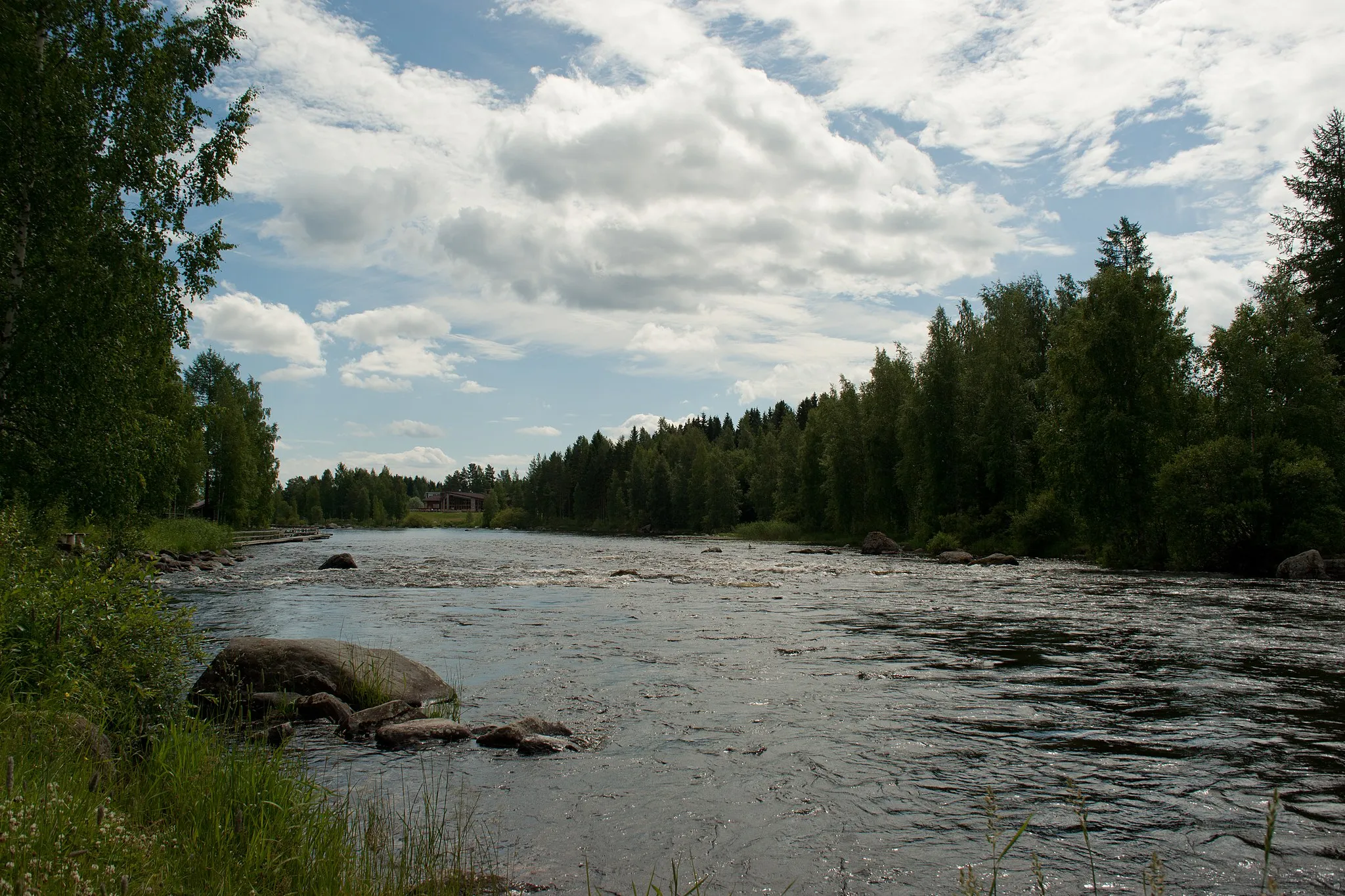 Photo showing: Äyskoski rapids in Tervo, Finland.