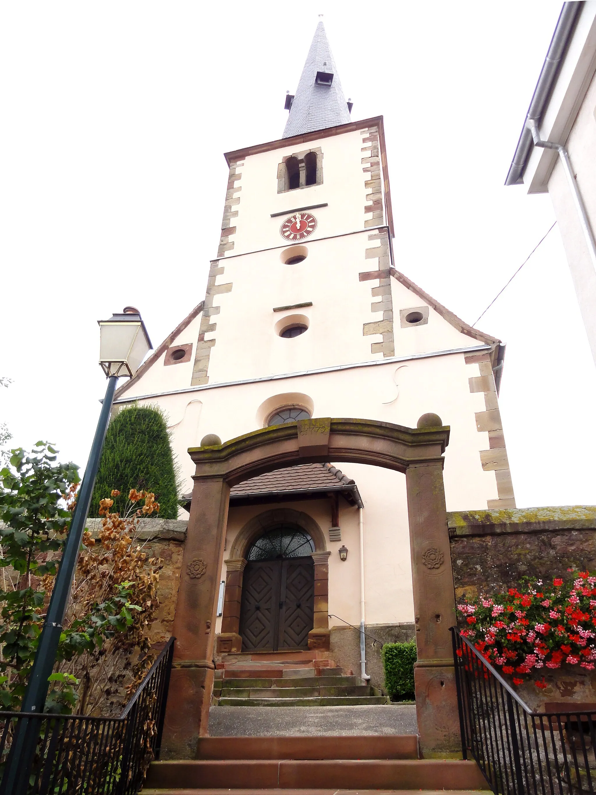 Photo showing: Alsace, Bas-Rhin, Église protestante de Berstett (IA67005696).