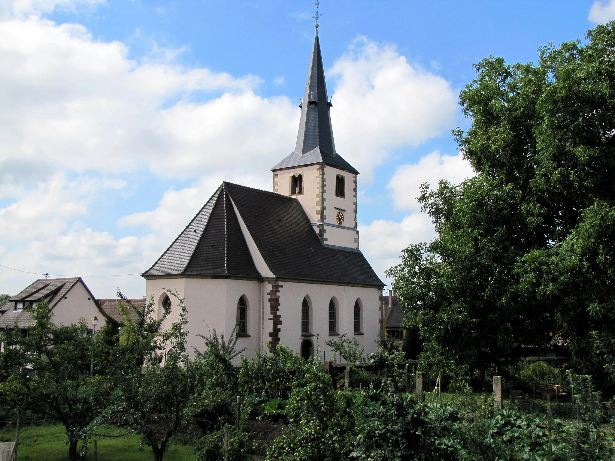 Photo showing: Alsace, Bas-Rhin, Église protestante de Berstett (IA67005696).