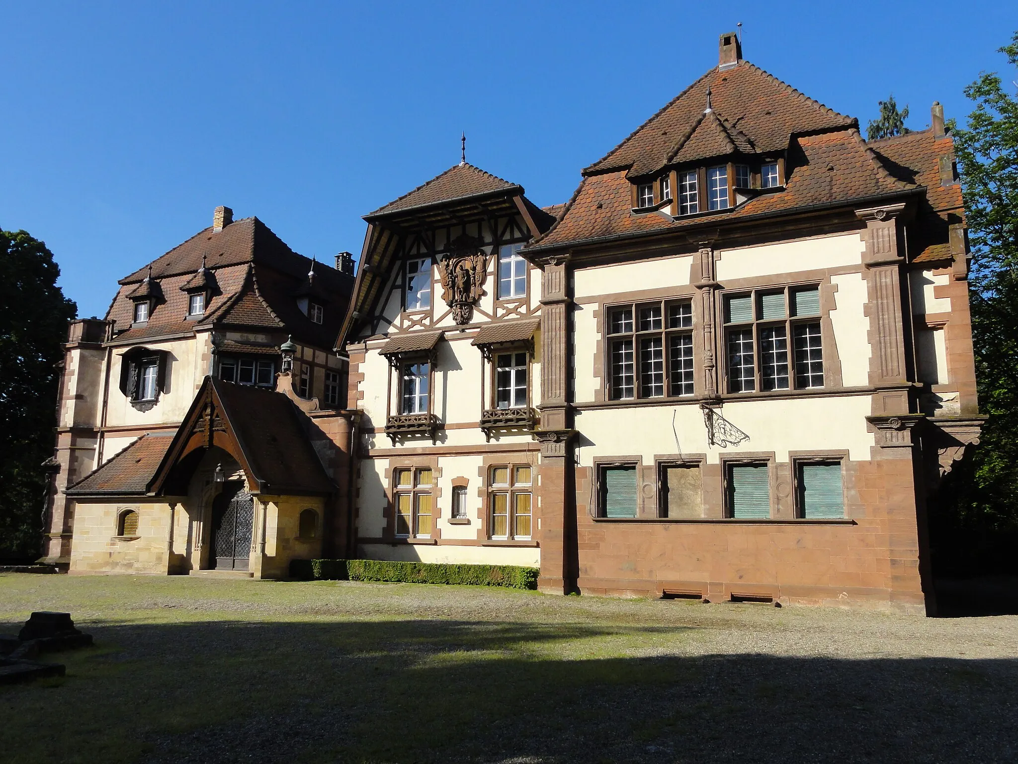 Photo showing: Alsace, Bas-Rhin, Obernai et Boersch, Domaine de la Leonardsau (1899-1921) (PA00084847, IA00024016).