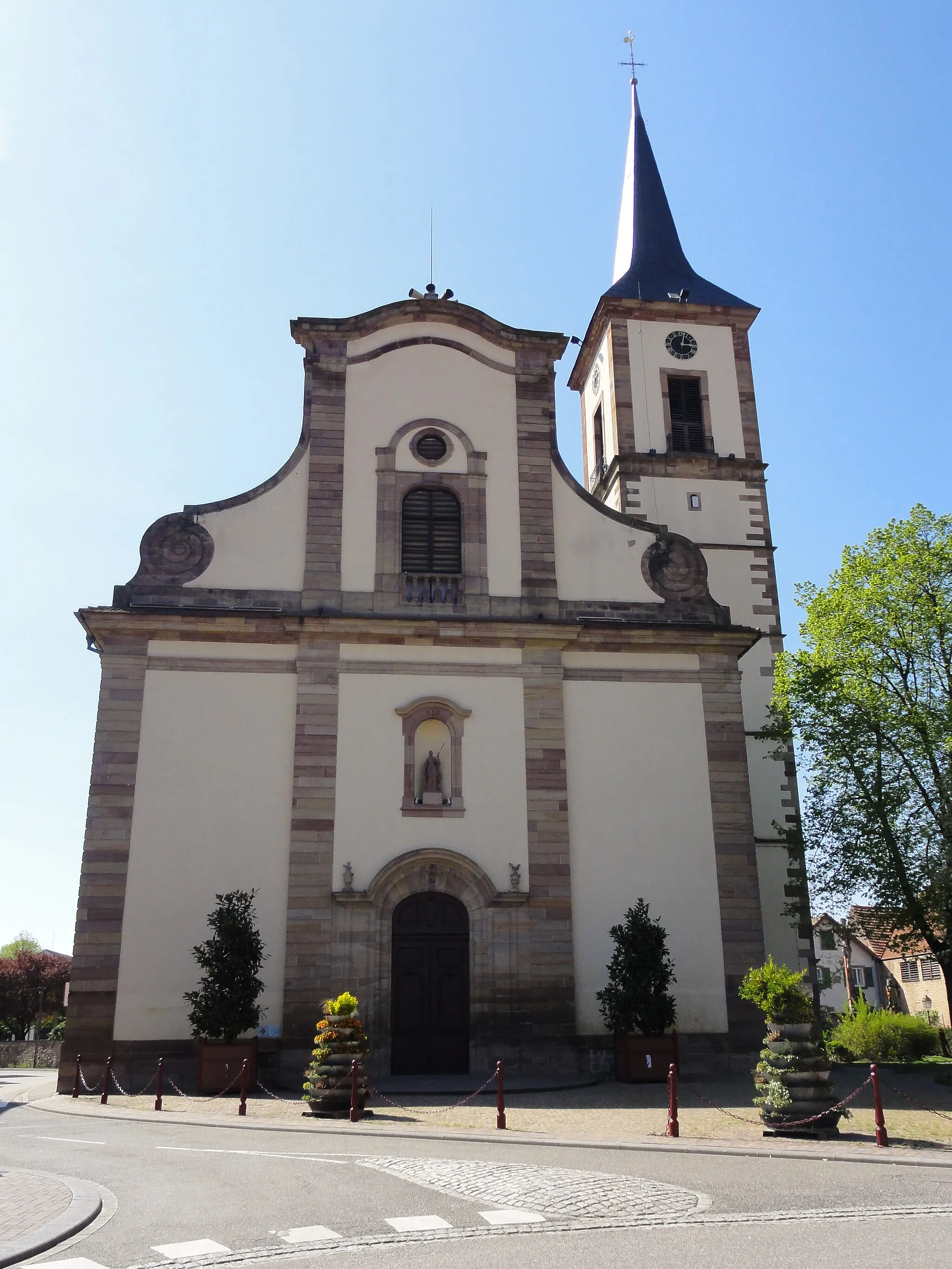 Photo showing: Alsace, Bas-Rhin, Église Sainte-Marguerite de Geispolsheim (PA00085279, IA00023181).
