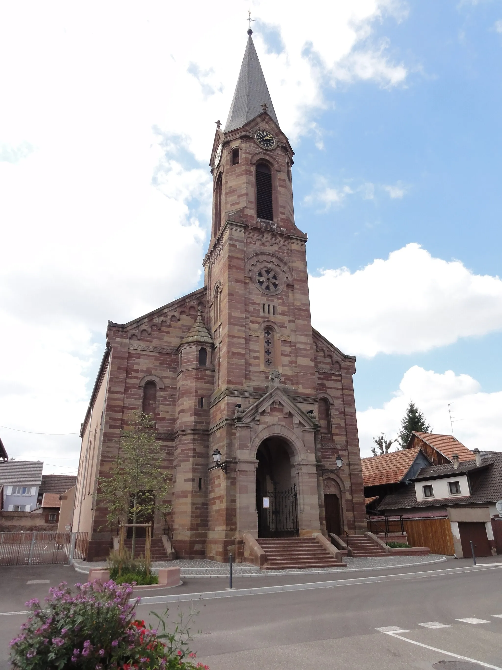 Photo showing: Alsace, Bas-Rhin, Église Saint-Alexis de Griesheim-près-Molsheim (IA00075530).