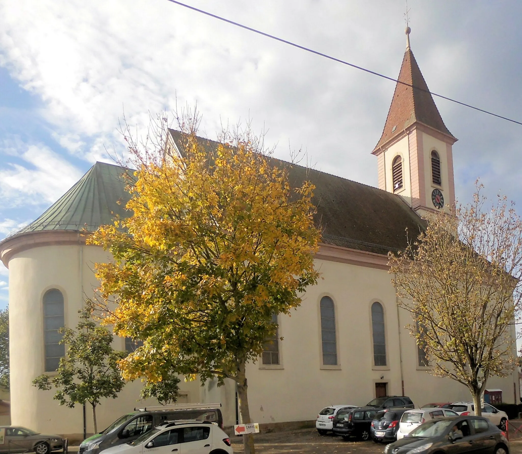 Photo showing: L'église Saint-Martin à Habsheim, côté nord