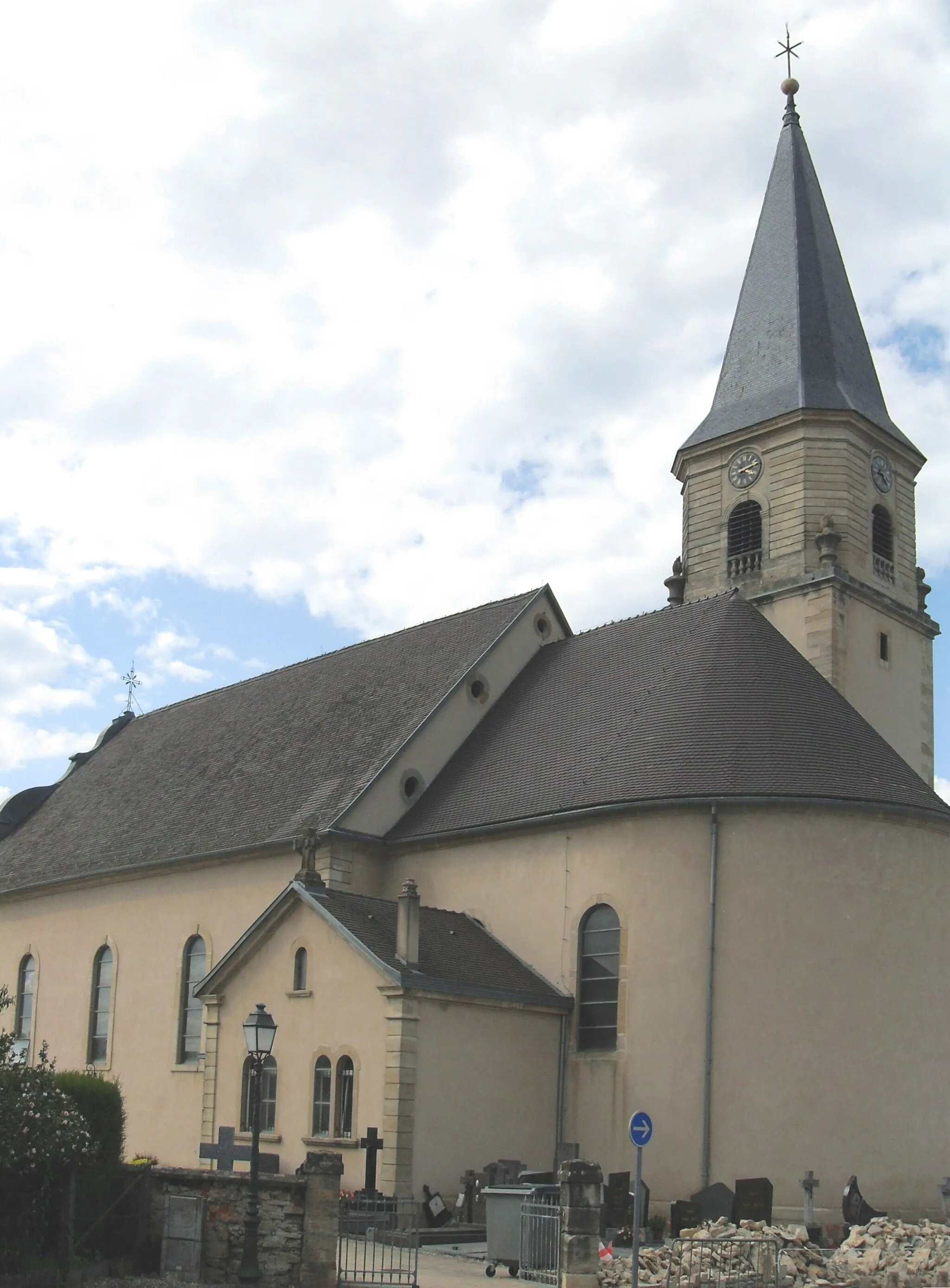 Photo showing: L'église Saint-Jean-Baptiste à Hirsingue, côté sud-est