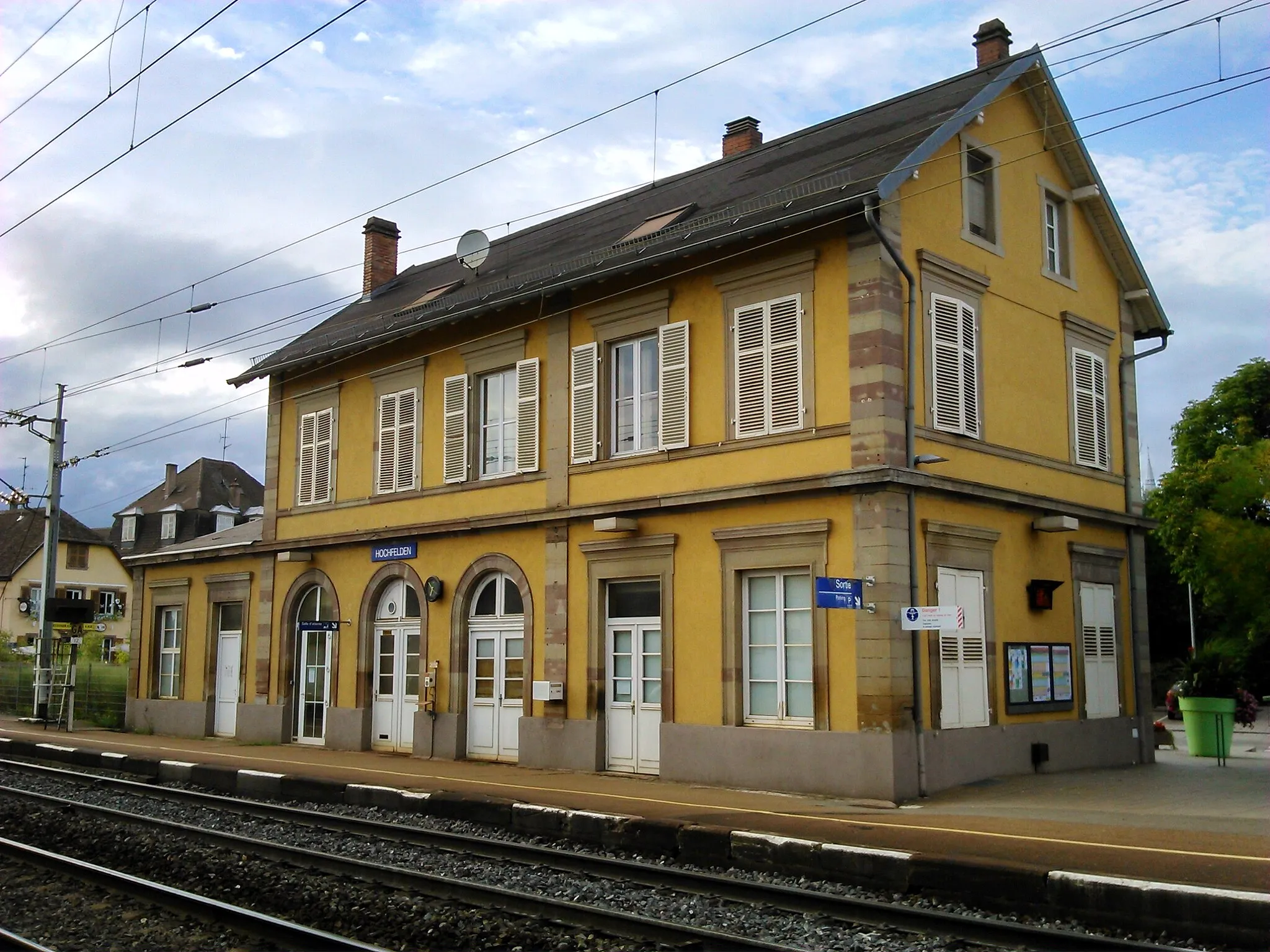 Photo showing: La gare de Hochfelden.