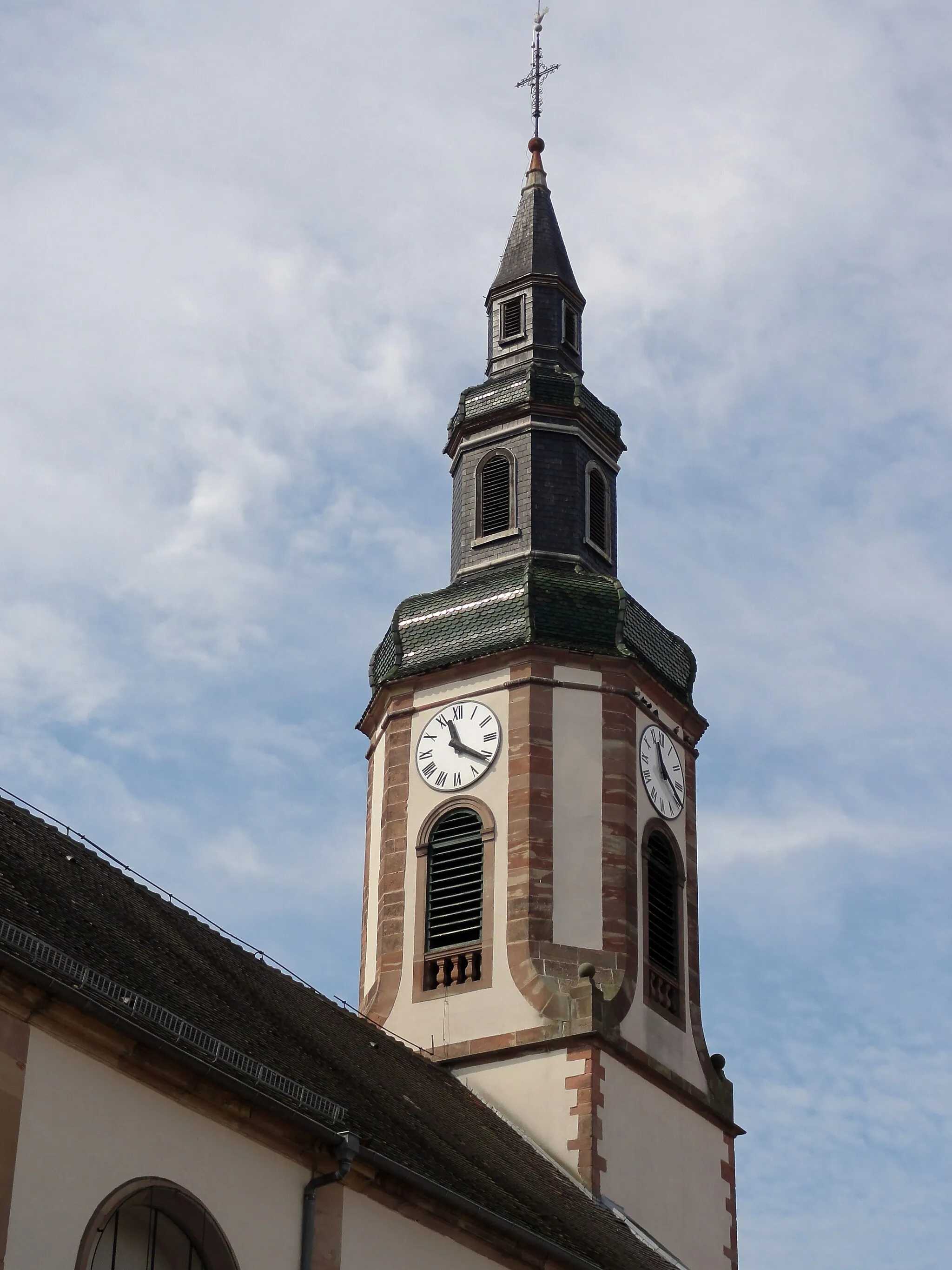 Photo showing: Alsace, Bas-Rhin, Église Saint-Adelphe de Huttenheim (IA00023588).