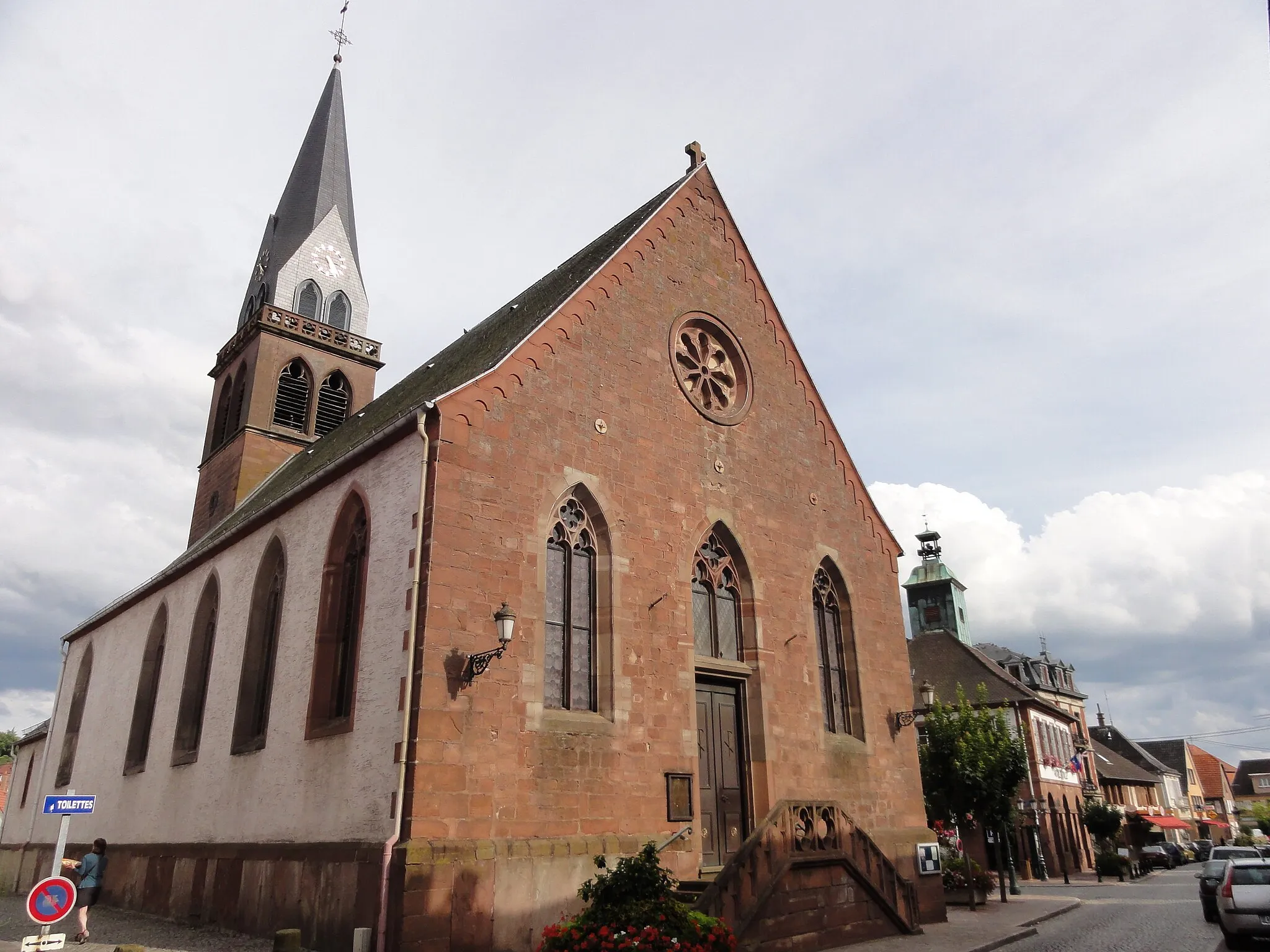 Photo showing: Alsace, Bas-Rhin, Église protestante d'Ingwiller (IA67009757).