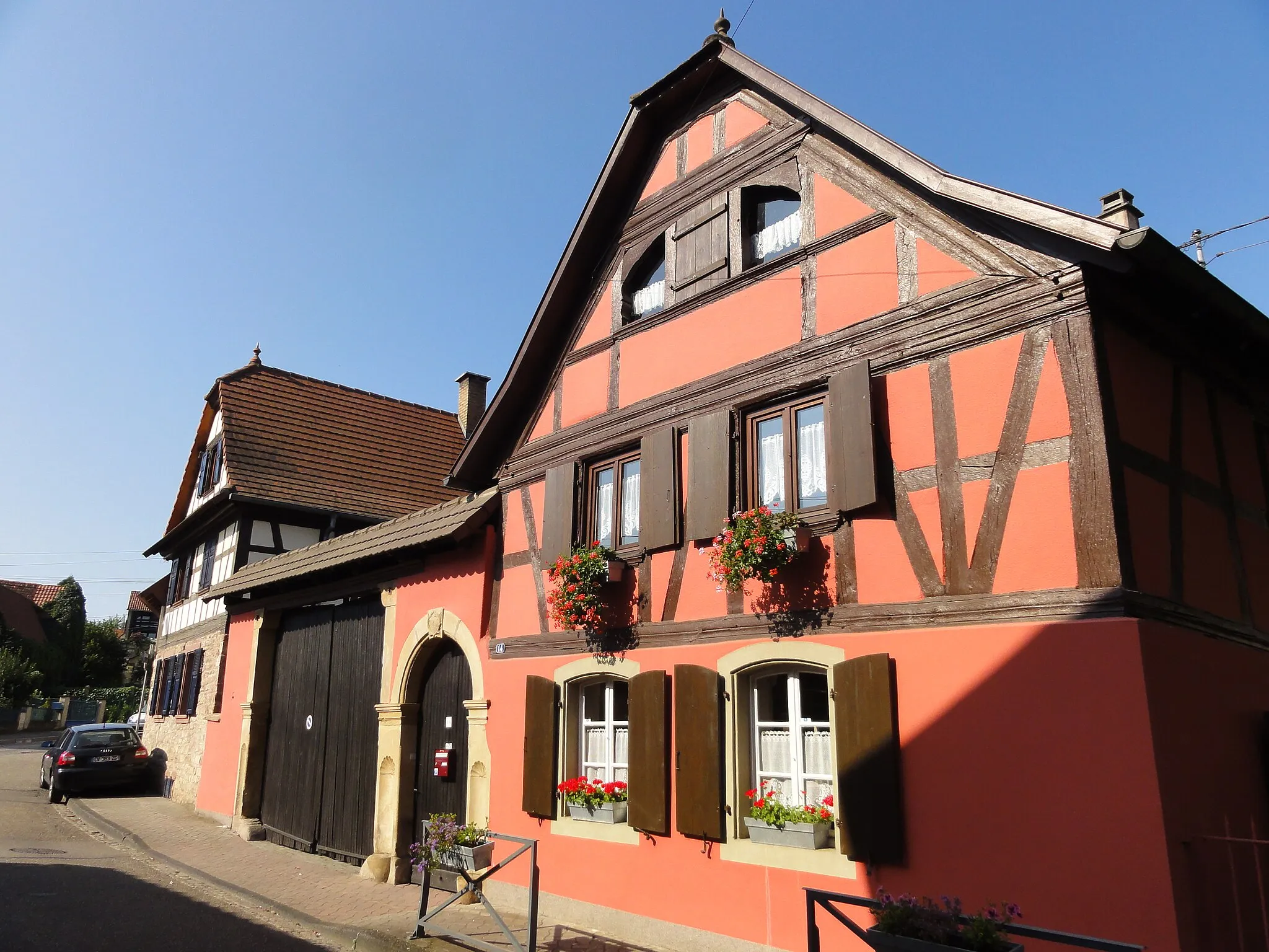 Photo showing: Alsace, Bas-Rhin, Lampertheim, Ferme (1778), 14 rue de Pfulgriesheim.