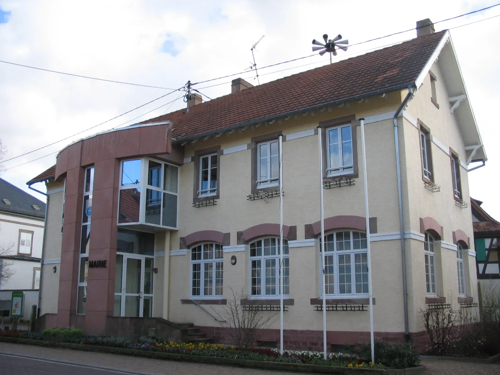 Photo showing: Mairie de Mittelhausbergen (Bas-Rhin)
