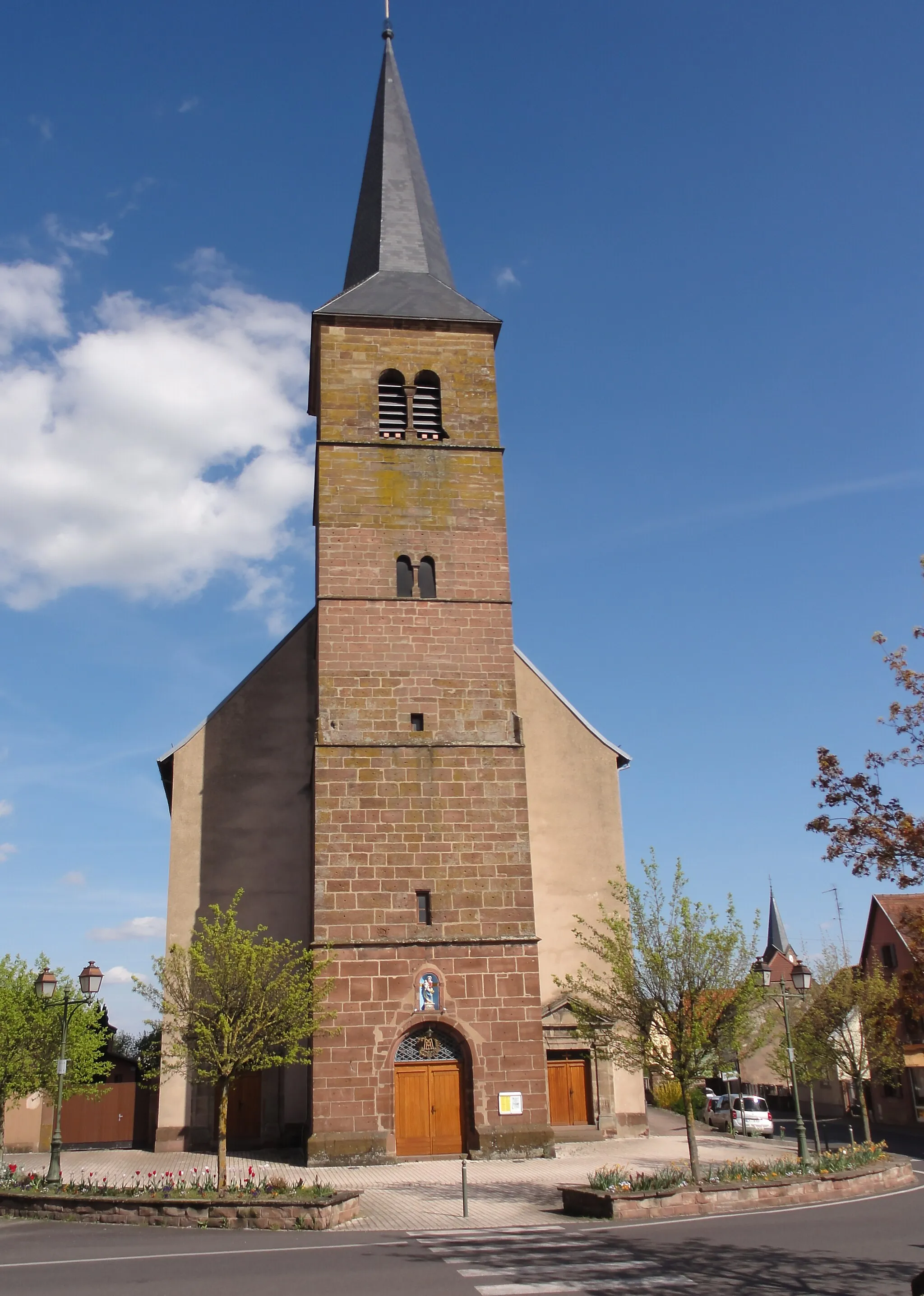Photo showing: Alsace, Bas-Rhin, Église Notre-Dame-de-l’Assomption de Monswiller (IA00055527).