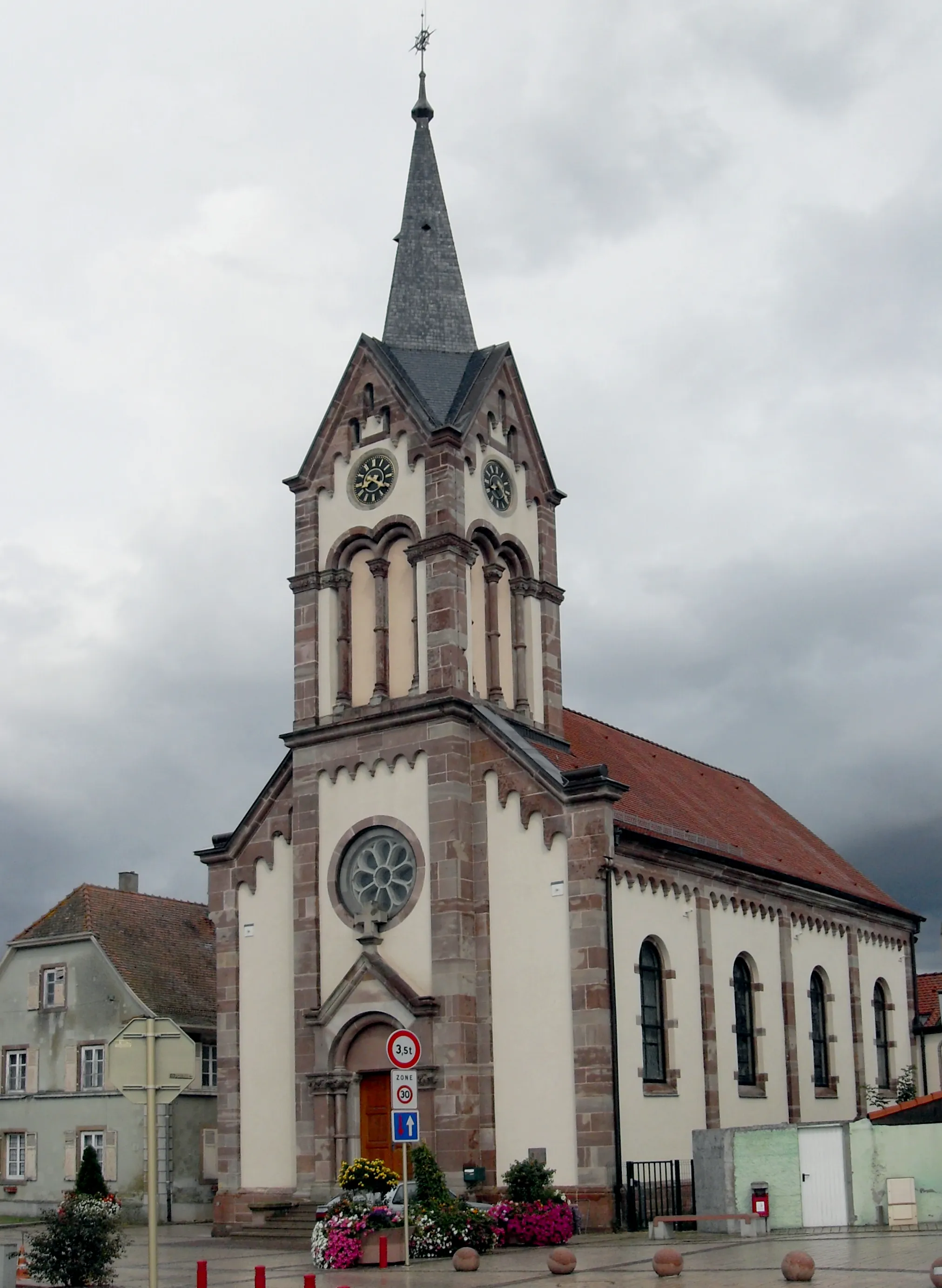 Photo showing: L'église Saint-Étienne à Pulversheim