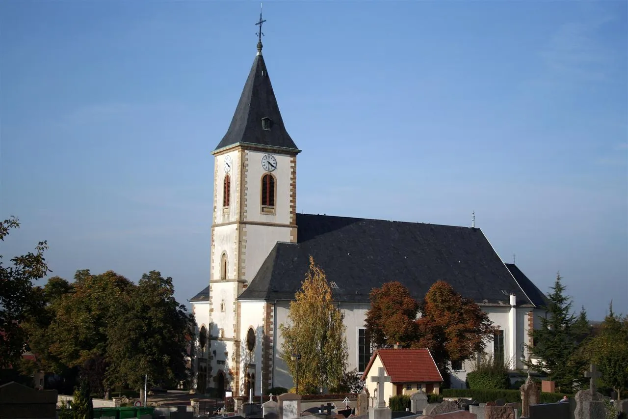 Photo showing: Saint Léger Church, Rixheim, Alsace, France
