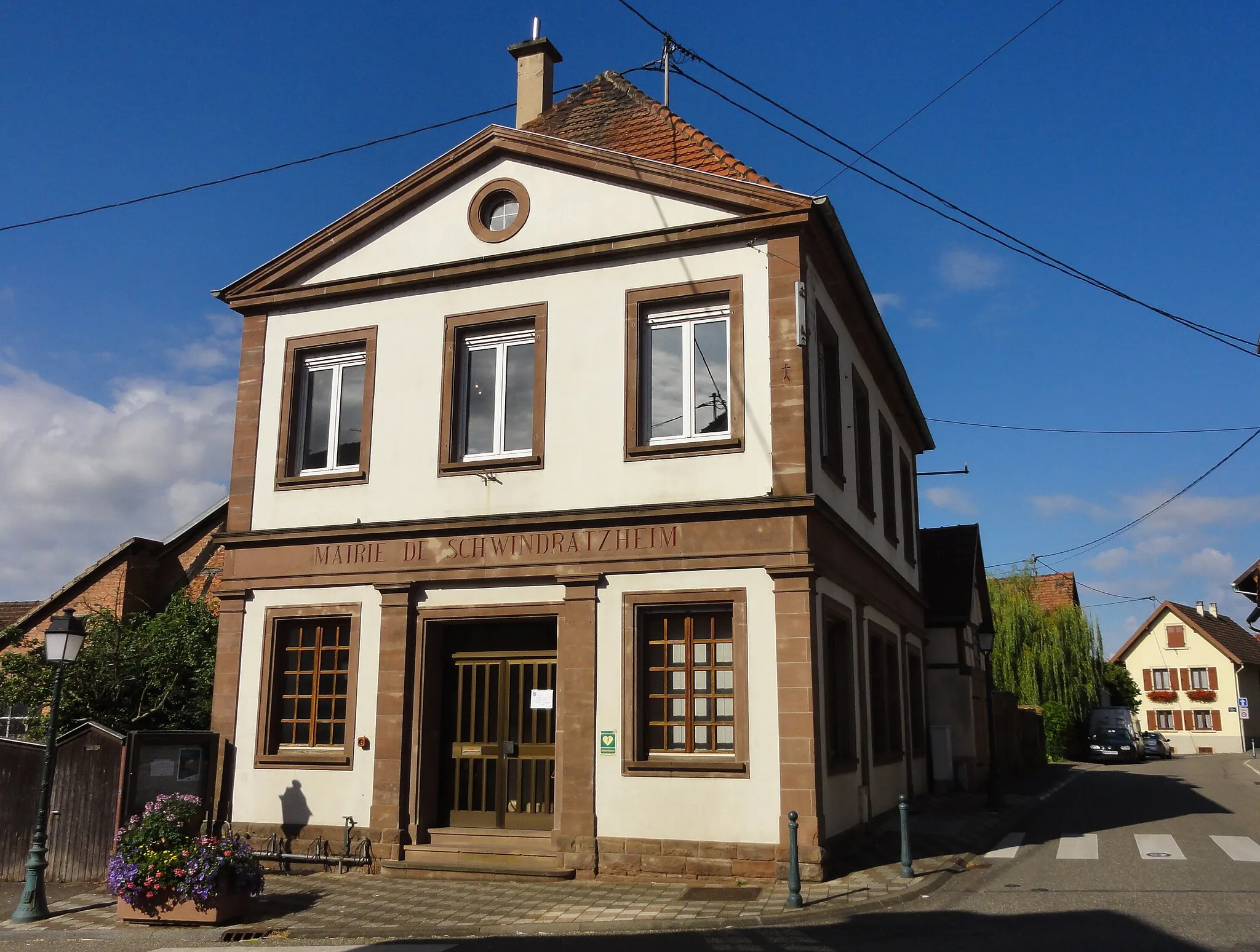 Photo showing: Alsace, Bas-Rhin, Schwindratzheim, Ancienne mairie, 13 rue de la Zorn.