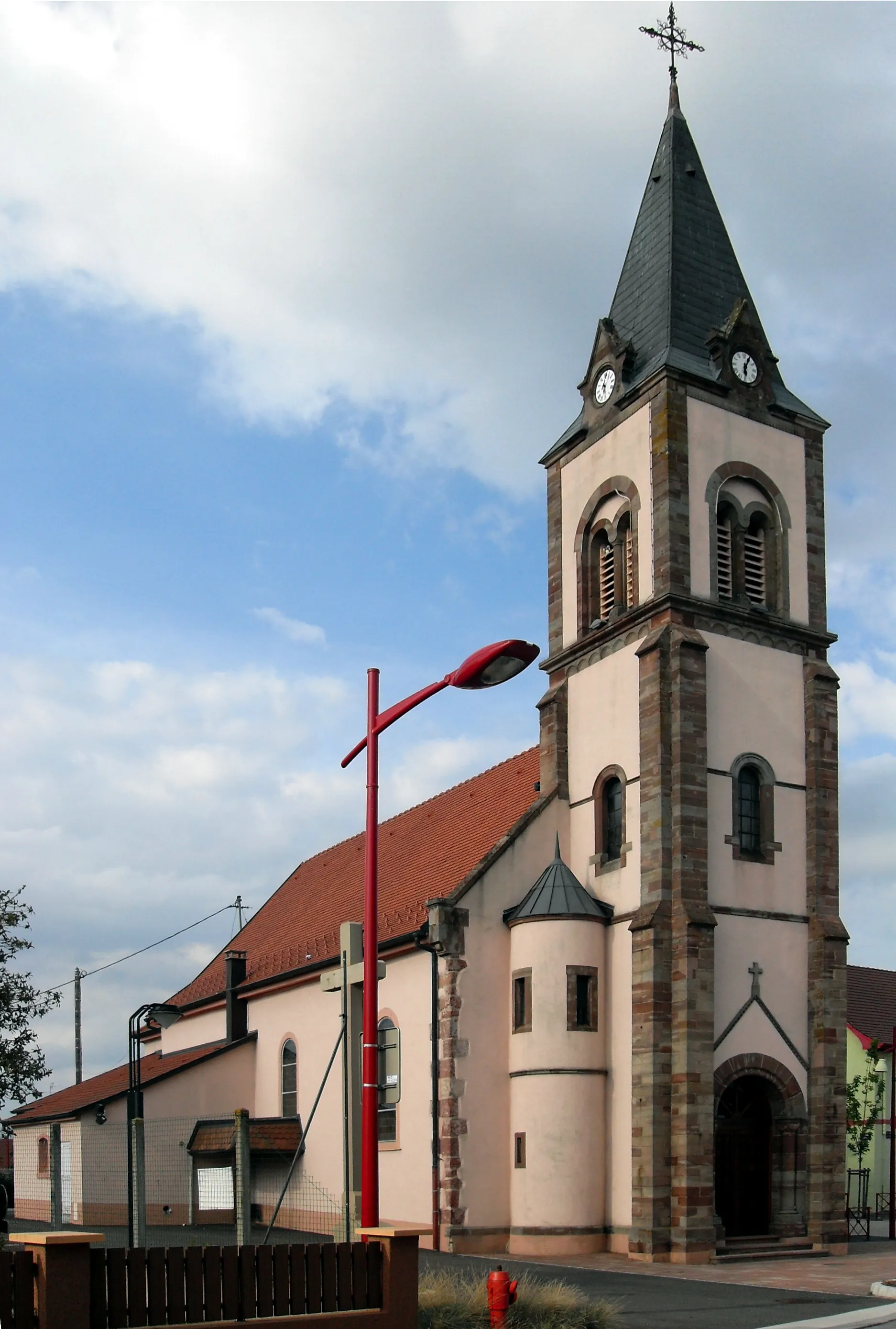 Photo showing: L'église Saint-Gall à Staffelfelden, côté sud-ouest