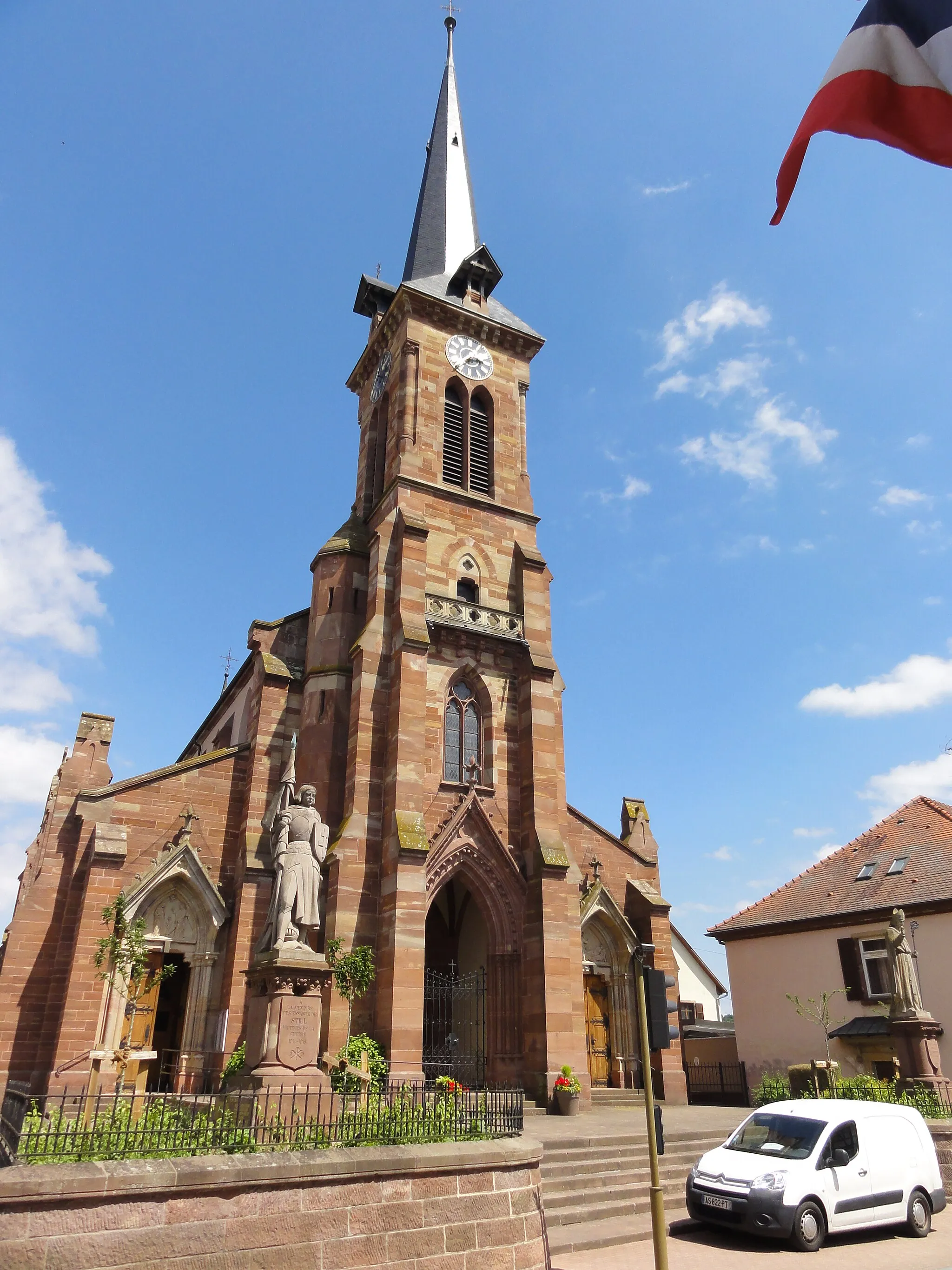 Photo showing: Alsace, Bas-Rhin, Still, Église Saint-Mathias (PA00085010, IA67011366).