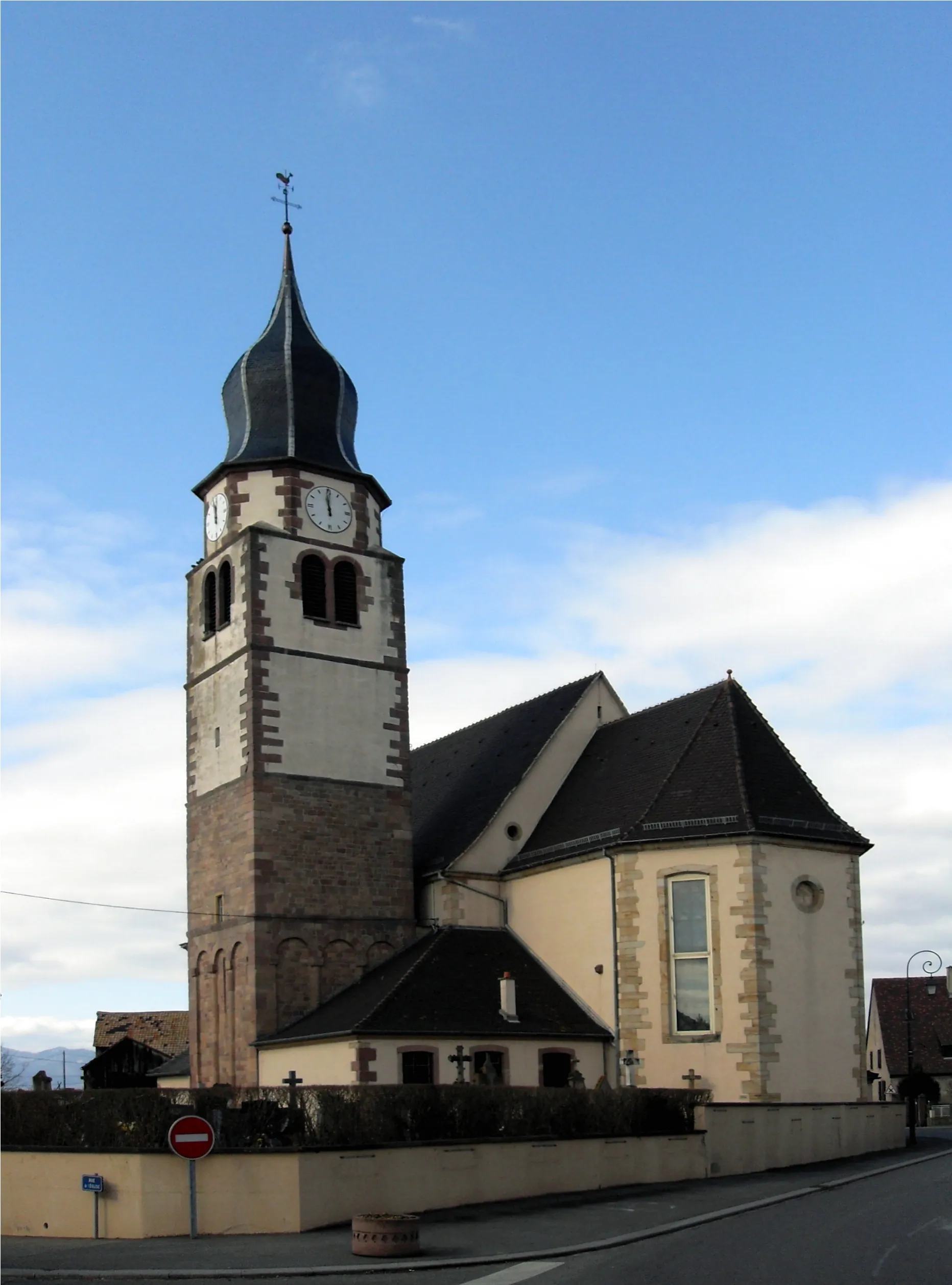 Photo showing: L'église Saint-Michel d'Ungersheim, côté est