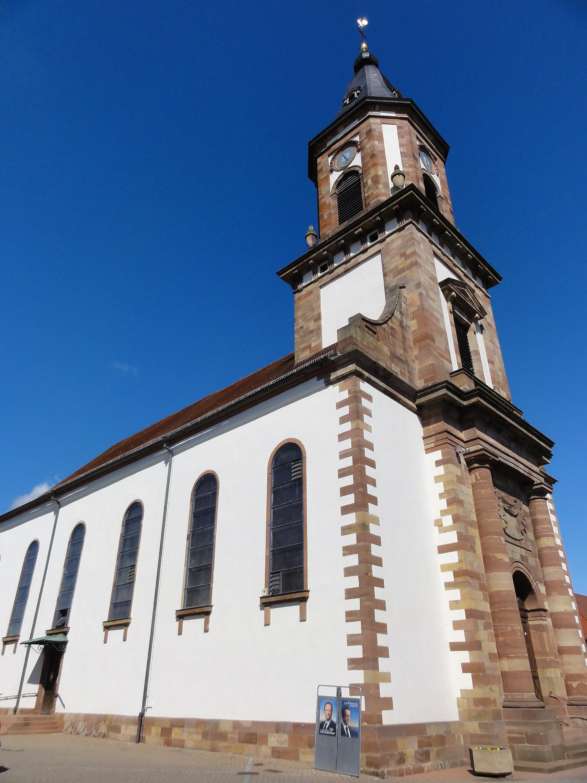 Photo showing: Alsace, Bas-Rhin, Weyersheim, Église Saint-Michel (PA00085235, IA00119652).
