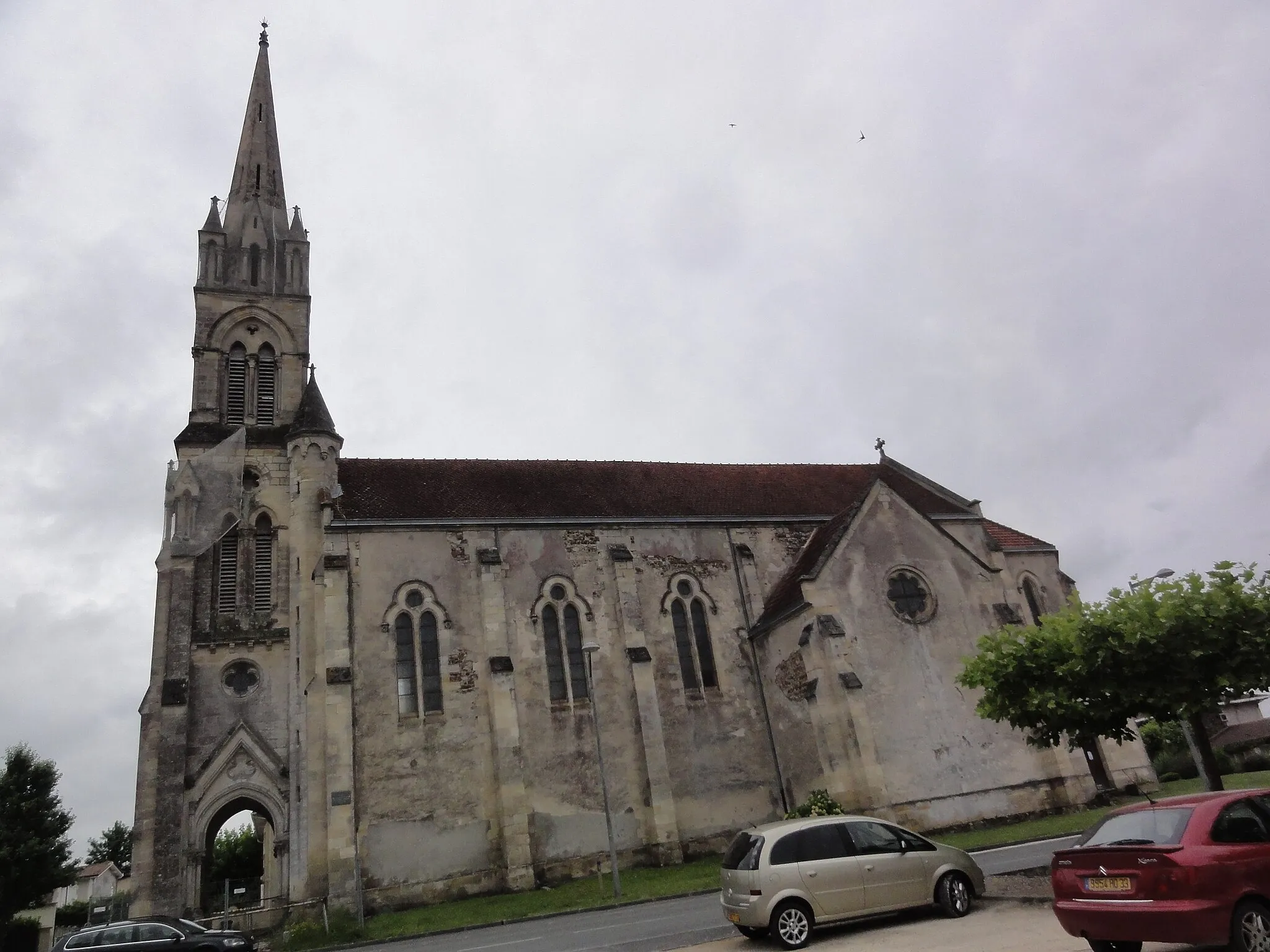 Photo showing: Belin-Béliet (Gironde) église Saint-Maurice de Béliet, extérieur