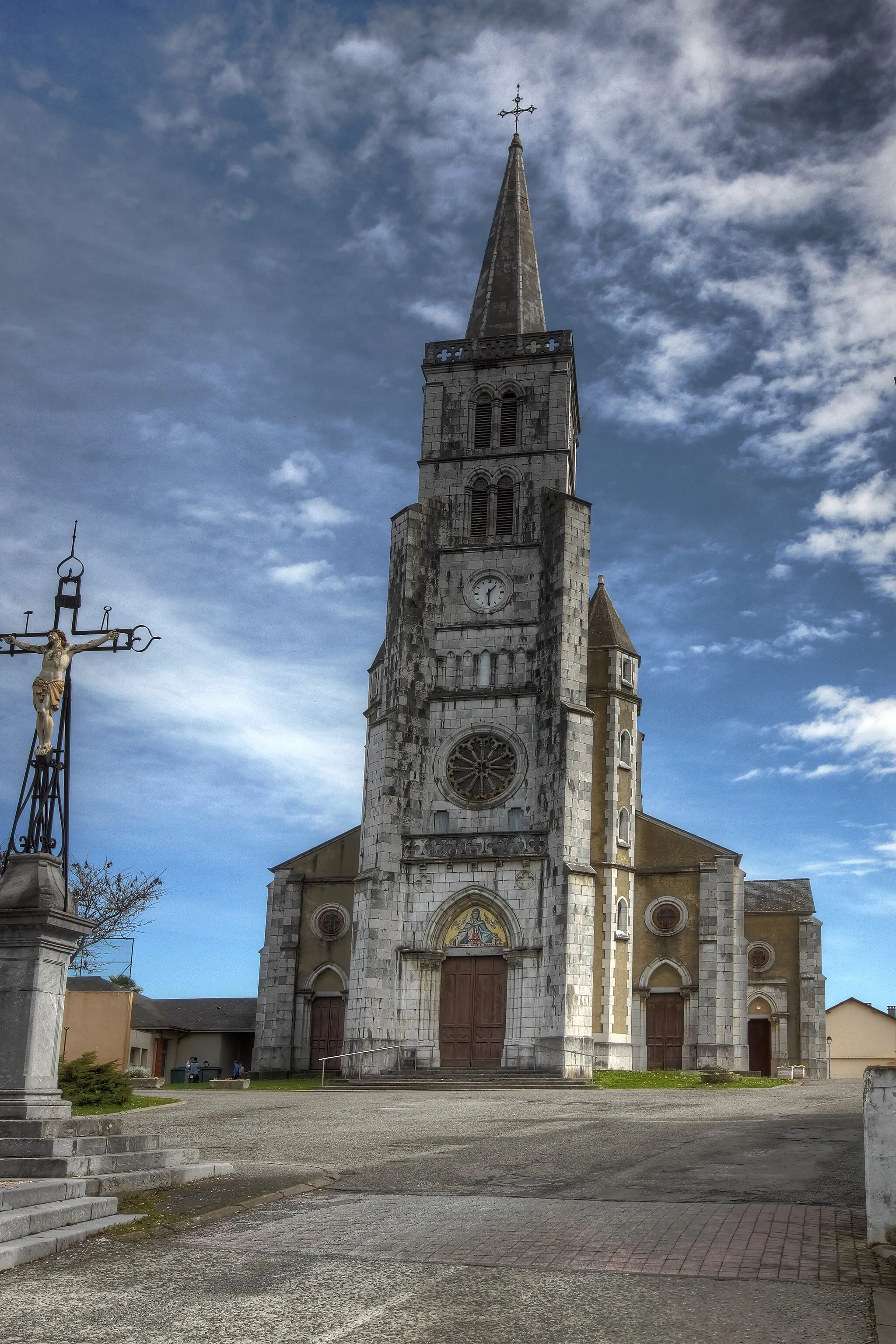 Photo showing: Église de l`Assomption-de-Notre-Dame à Bénéjacq dans le departement des Pyrénées-Atlantiques