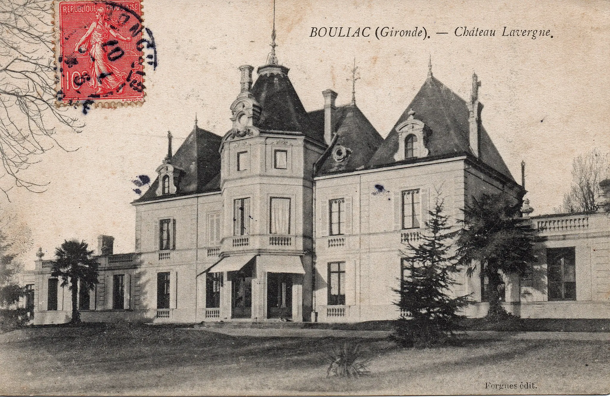 Photo showing: Carte postale de Bouliac