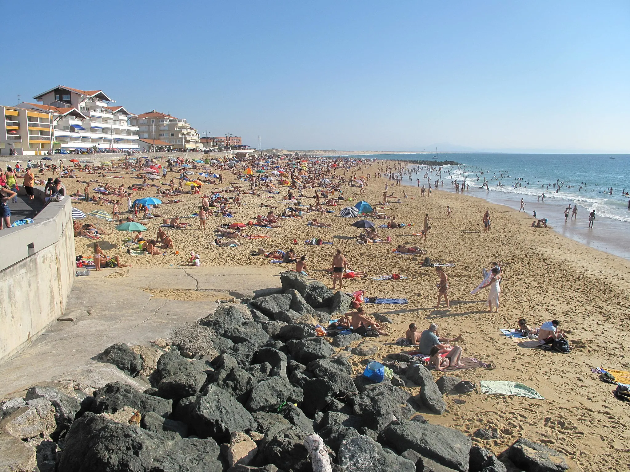 Photo showing: The central beach of Capbreton (Landes, France)