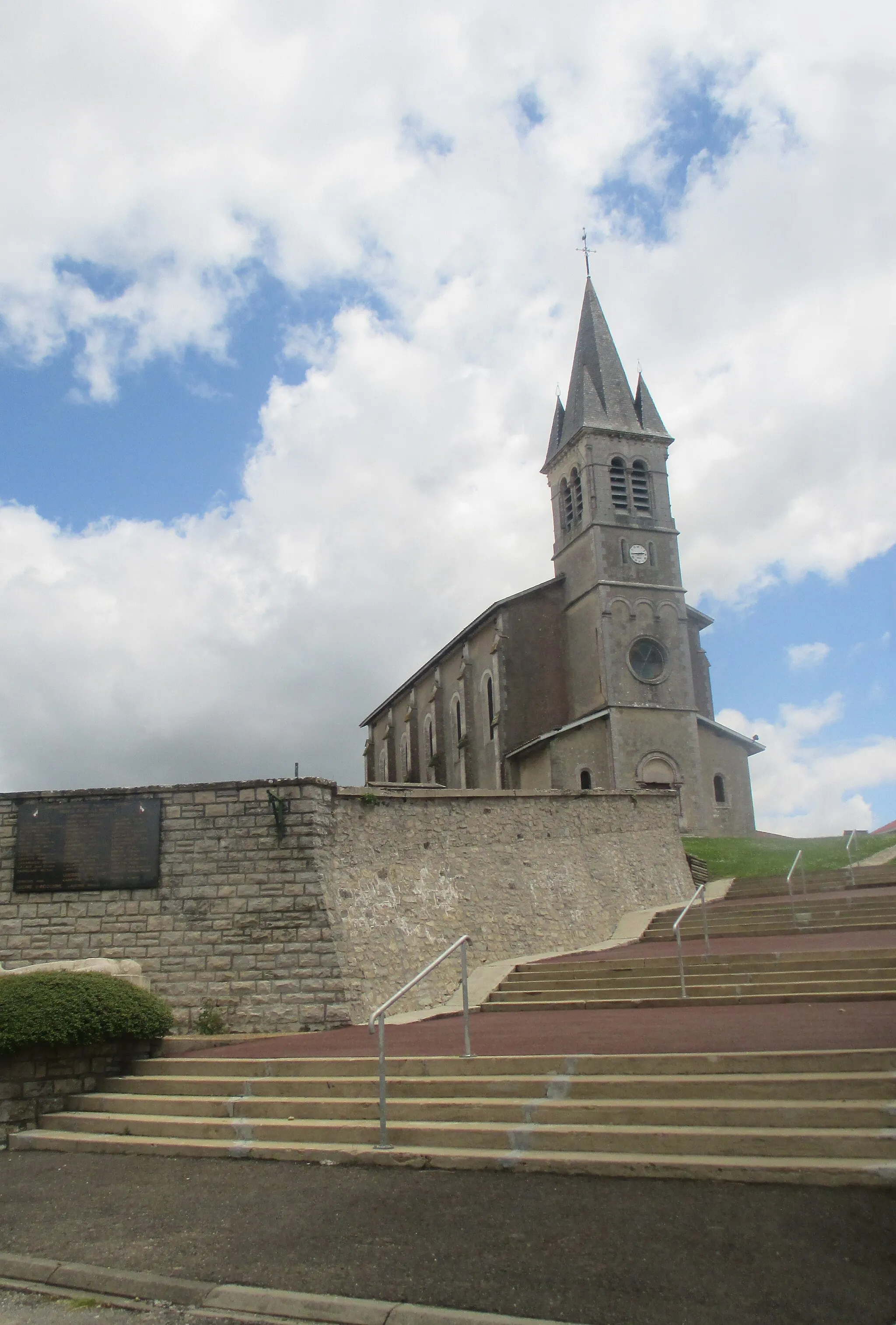 Photo showing: kirko Saint-Jean-Baptiste (Johano la Baptisto) de Rivière, Landes