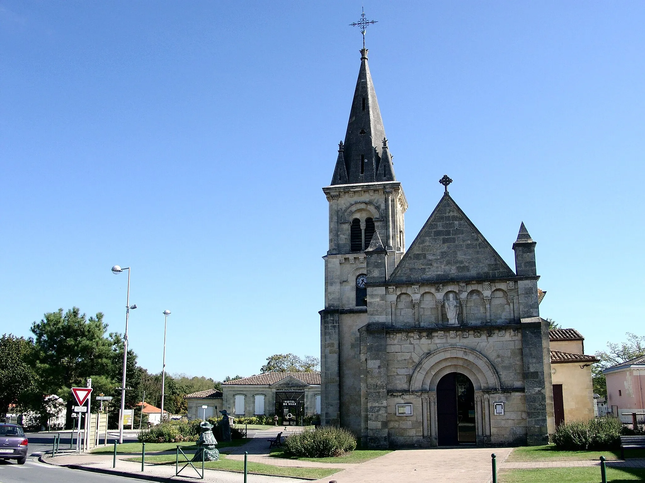 Photo showing: Martignas-sur-Jalle church (France, Gironde), 1856.