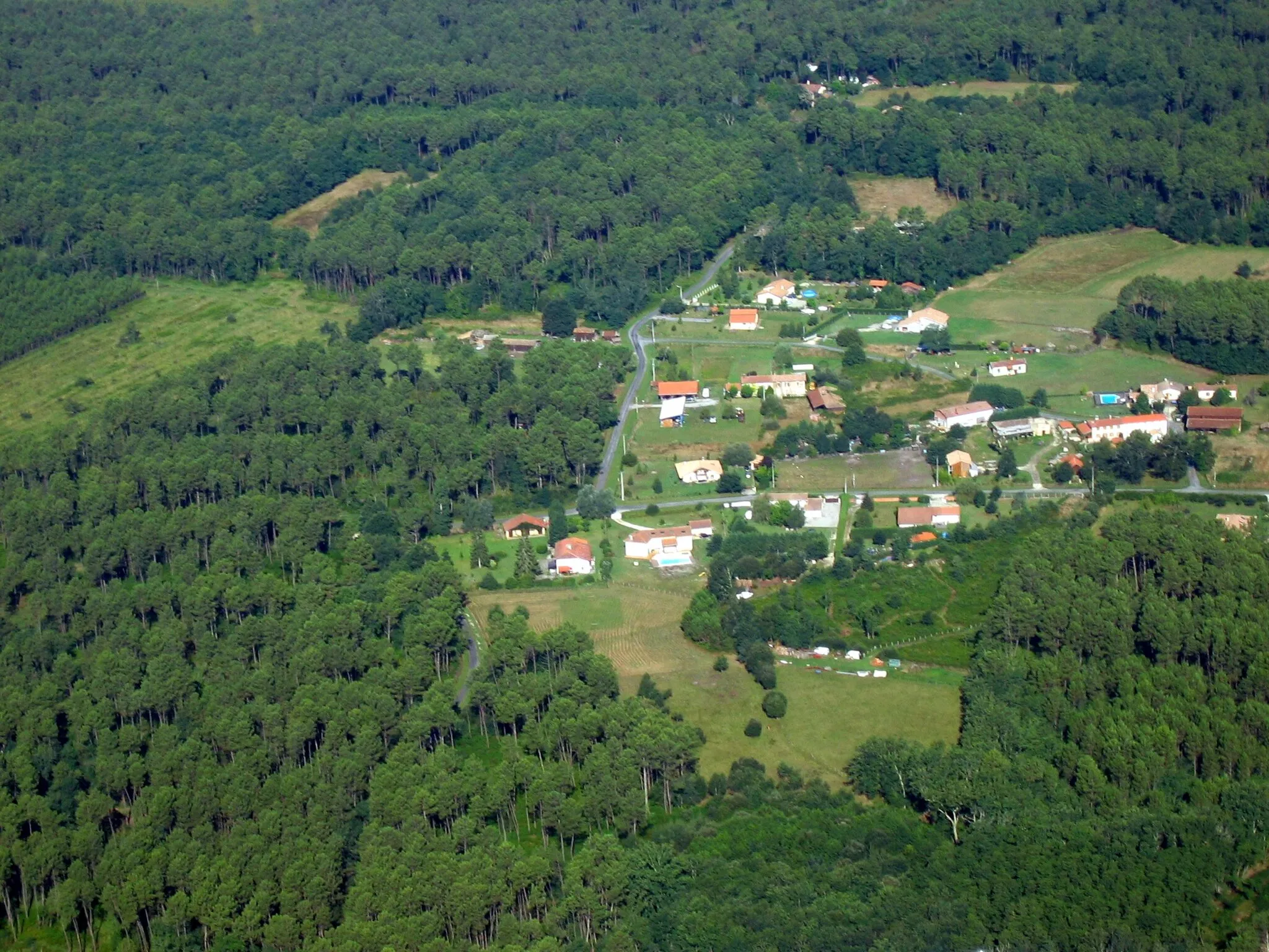 Photo showing: Vue aérienne de Gassian (Mios, Gironde, Aquitaine, France)