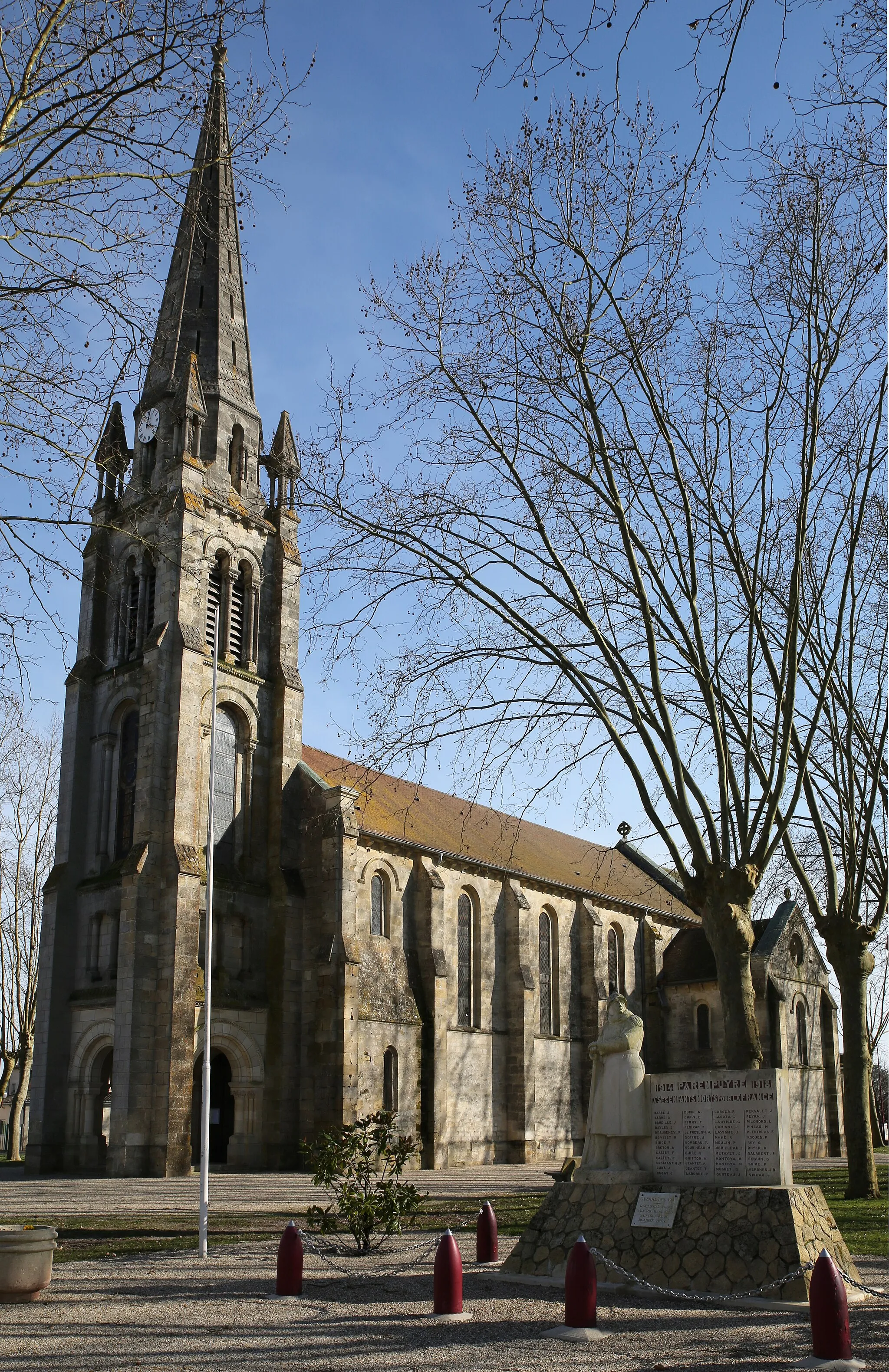 Photo showing: Église de Parempuyre