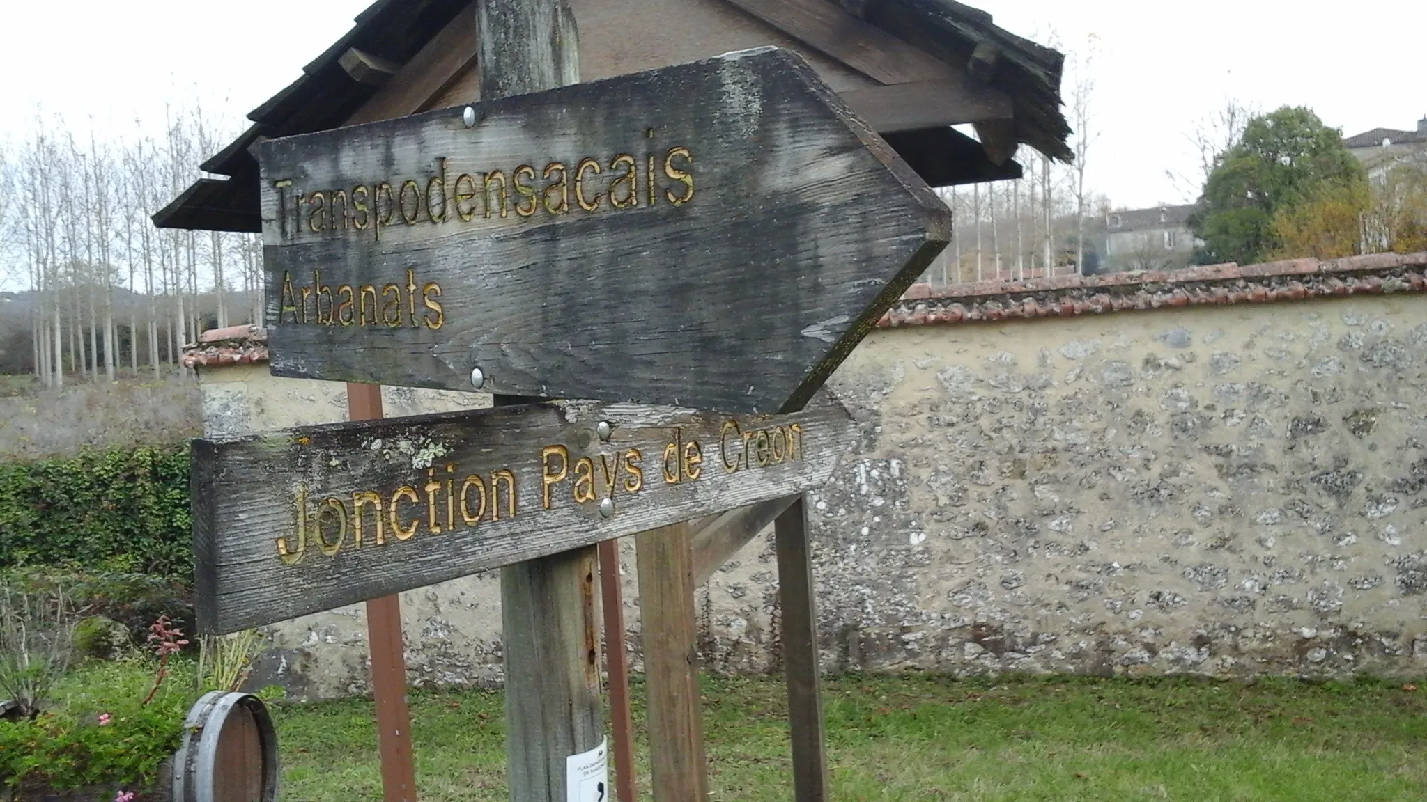 Photo showing: Transpodensacais, Arbanats;
Jonction Pays de Créon;