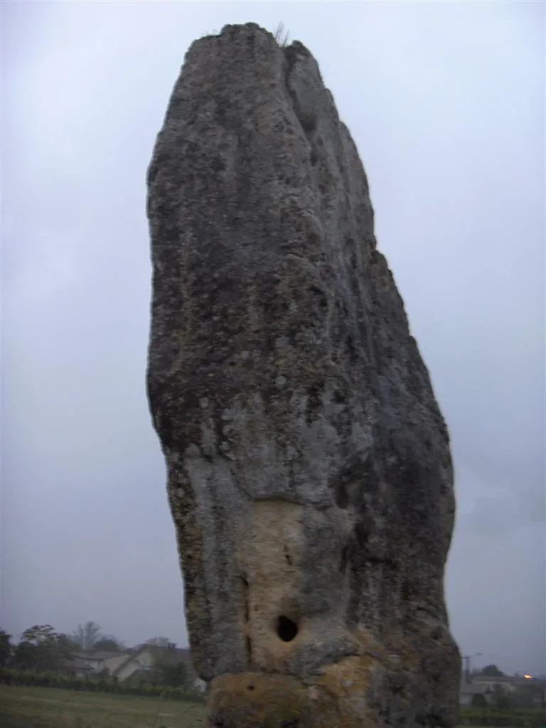 Photo showing: Menhir de Pierrefitte in Saint-Sulpice-de-Faleyrens (Gironde - FRANCE)