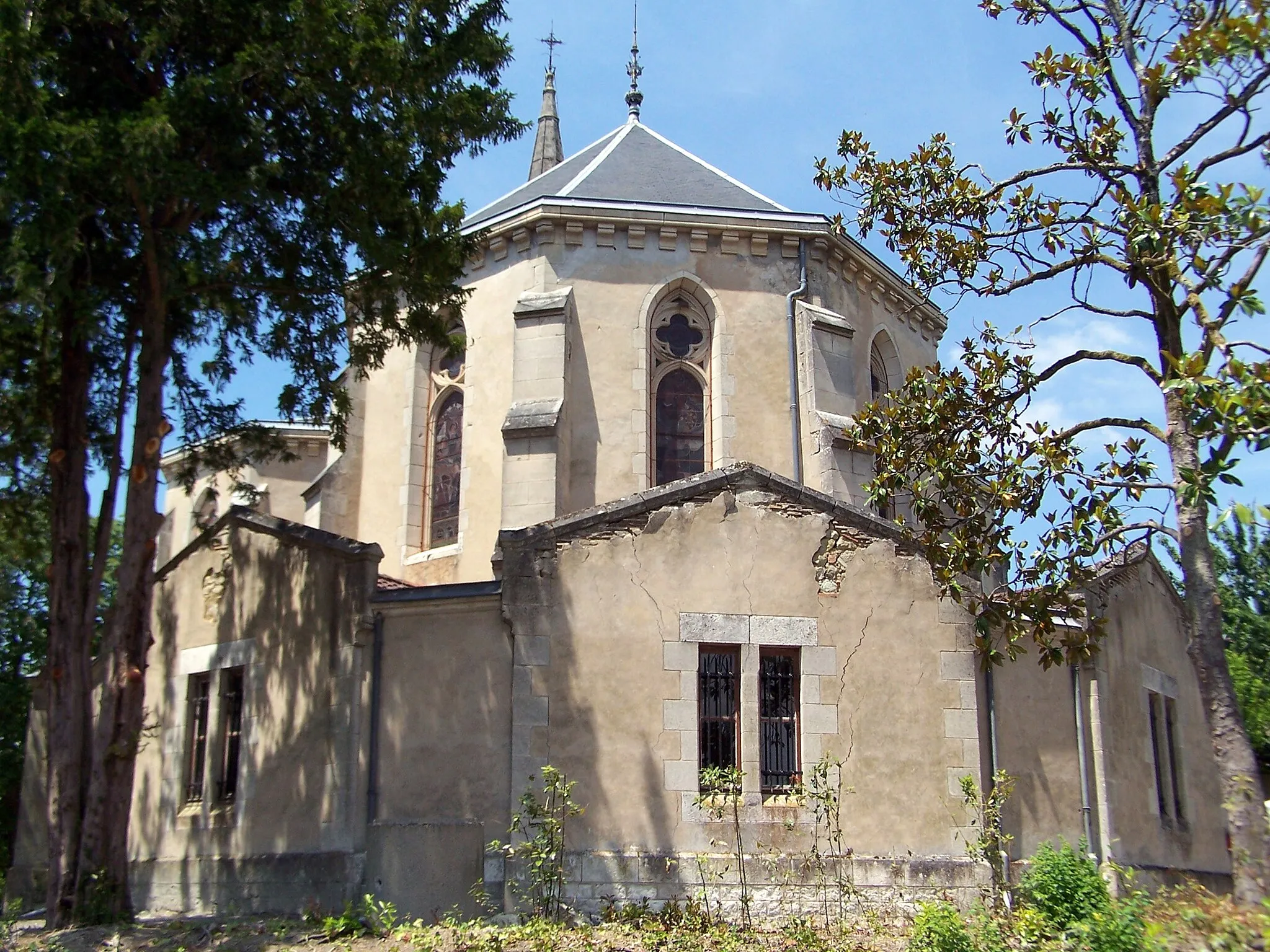 Photo showing: Priory-church Sain Vincent of Virazeil (Lot-et-Garonne, France)