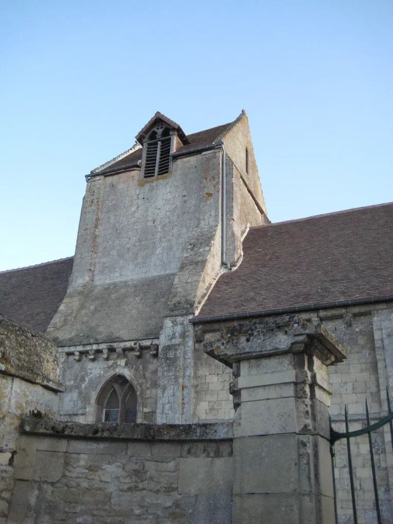 Photo showing: Clocher de l'église Saint-Martin de Colombelles (Calvados, France), inscrite à l'inventaire supplémentaire des monuments historiques (ISMH, 16/05/1927).
