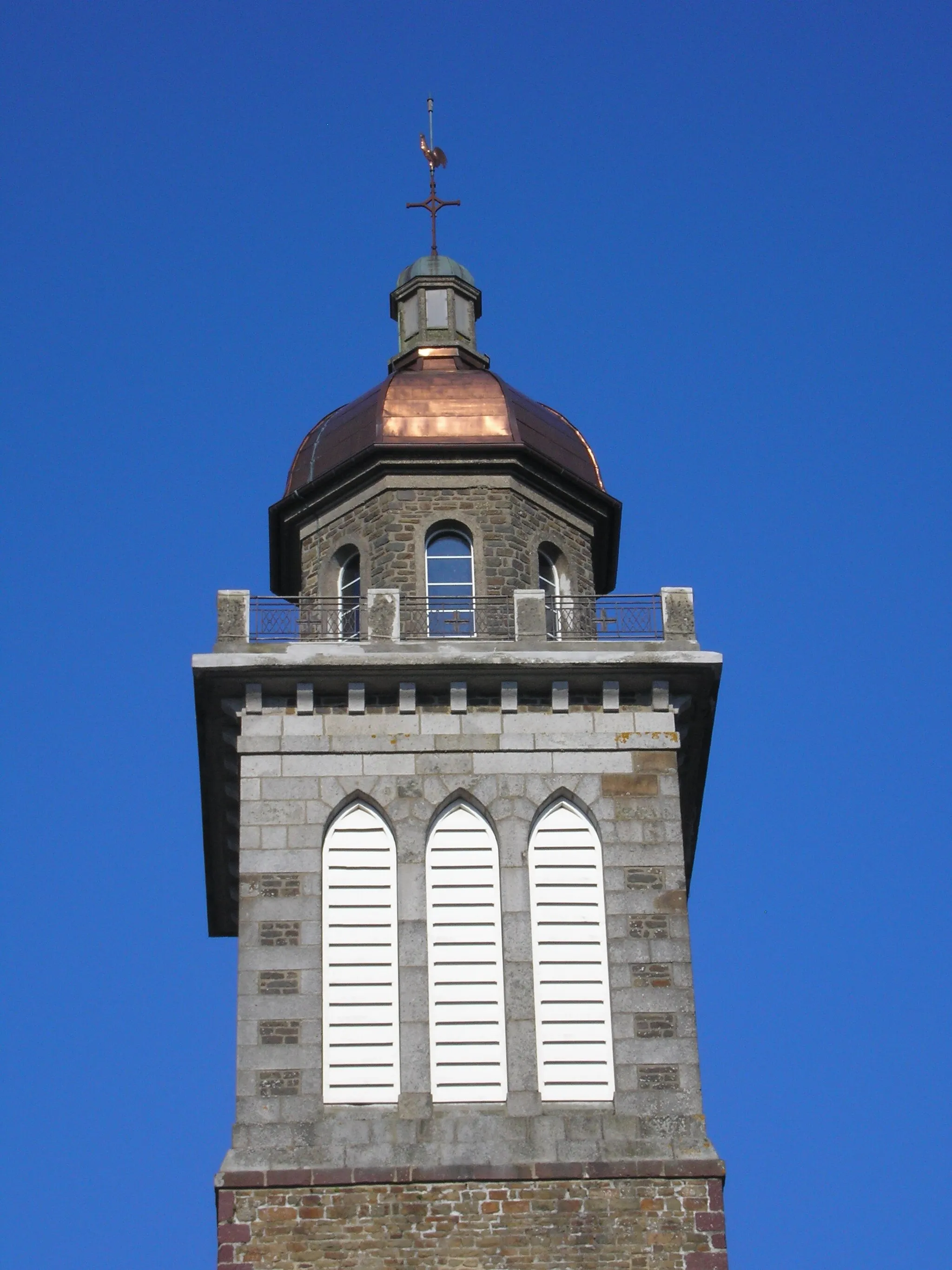 Photo showing: Saint-Amand (Normandie, France). Le clocher de l'église.