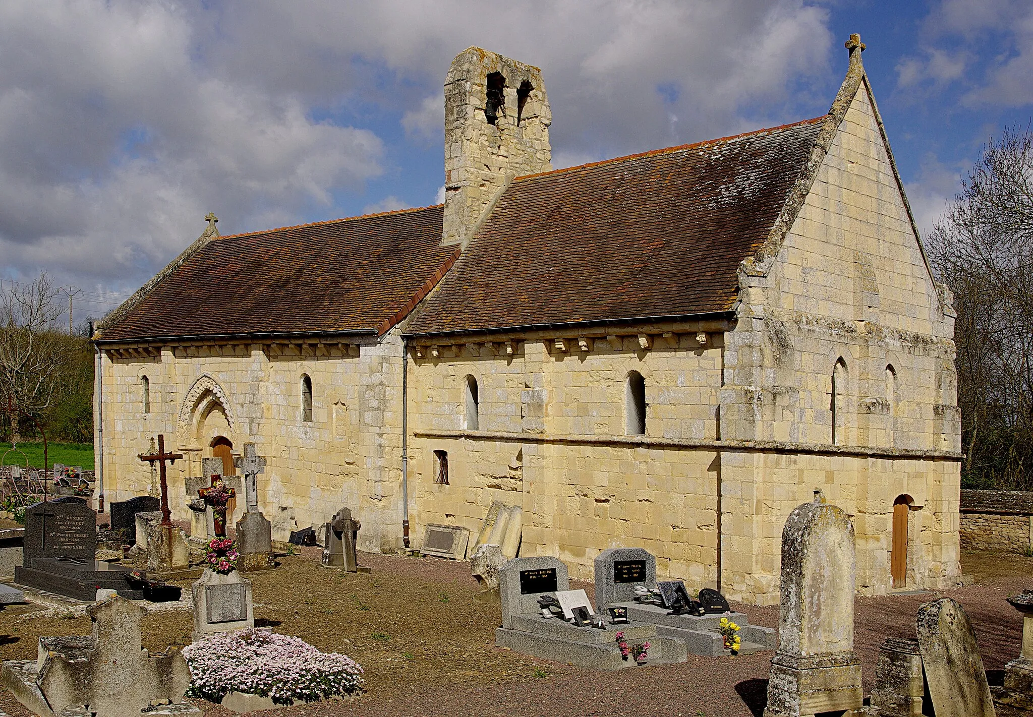 Photo showing: St Orthaire'church at the Hamlet "Étavaux" in Saint André-sur-Orne Calvados 14 France