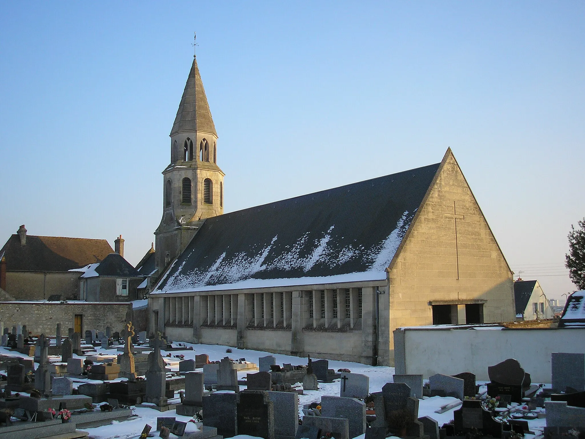 Photo showing: Saint-Germain-la-Blanche-Herbe (Normandie, France). L'église Saint-Germain.